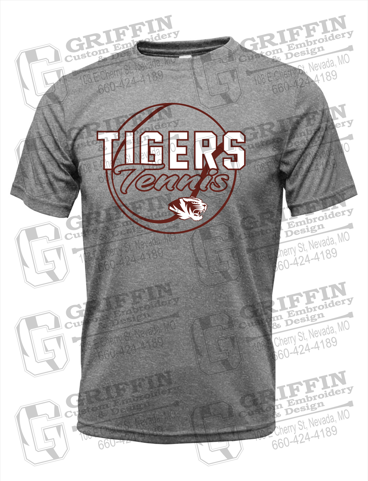 Dry-Fit Short Sleeve T-Shirt - Tennis - Nevada Tigers 23-X