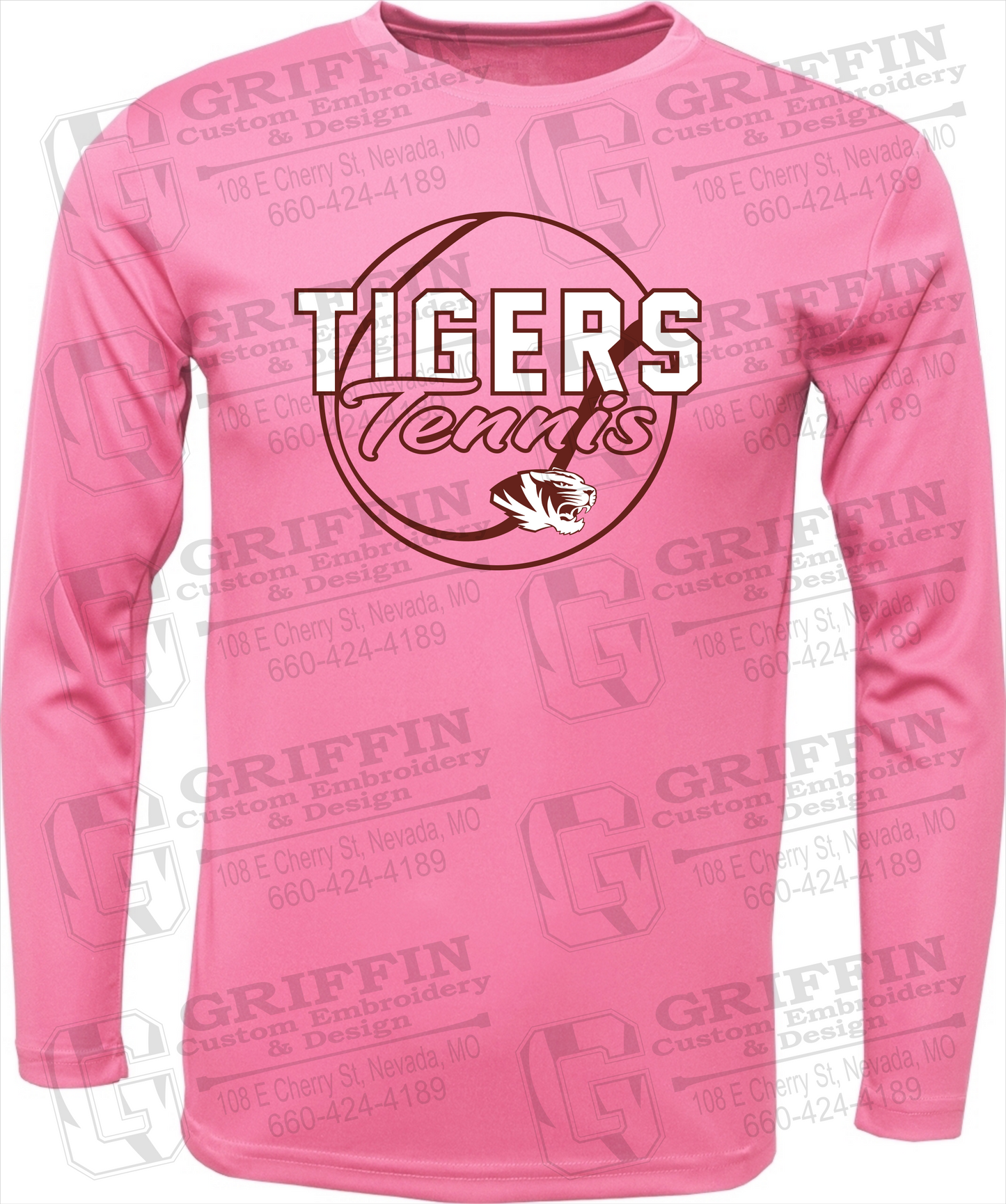 Toddler Dry-Fit Long Sleeve T-Shirt - Tennis - Nevada Tigers 23-X