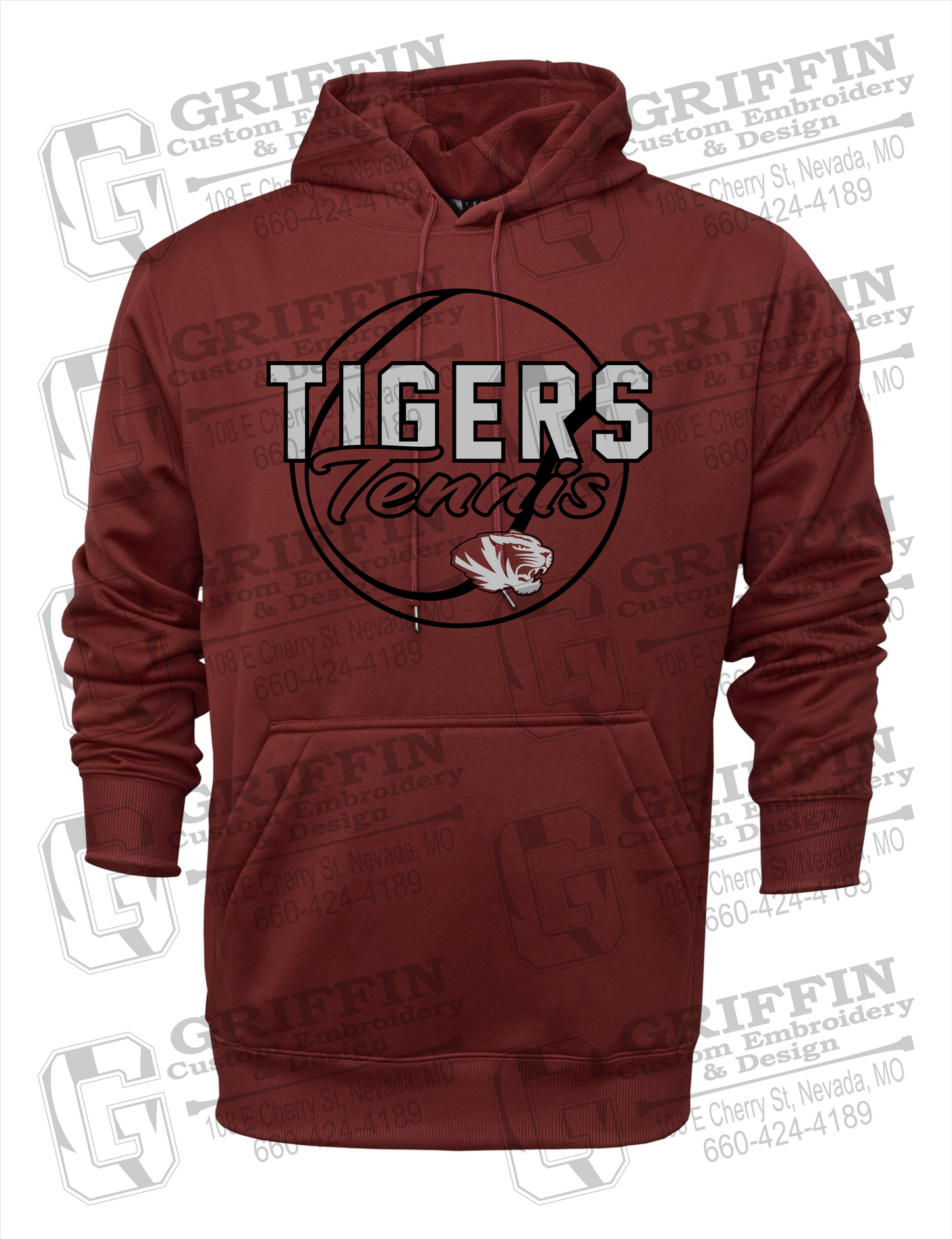 Performance Fleece Hoodie - Tennis - Nevada Tigers 23-X