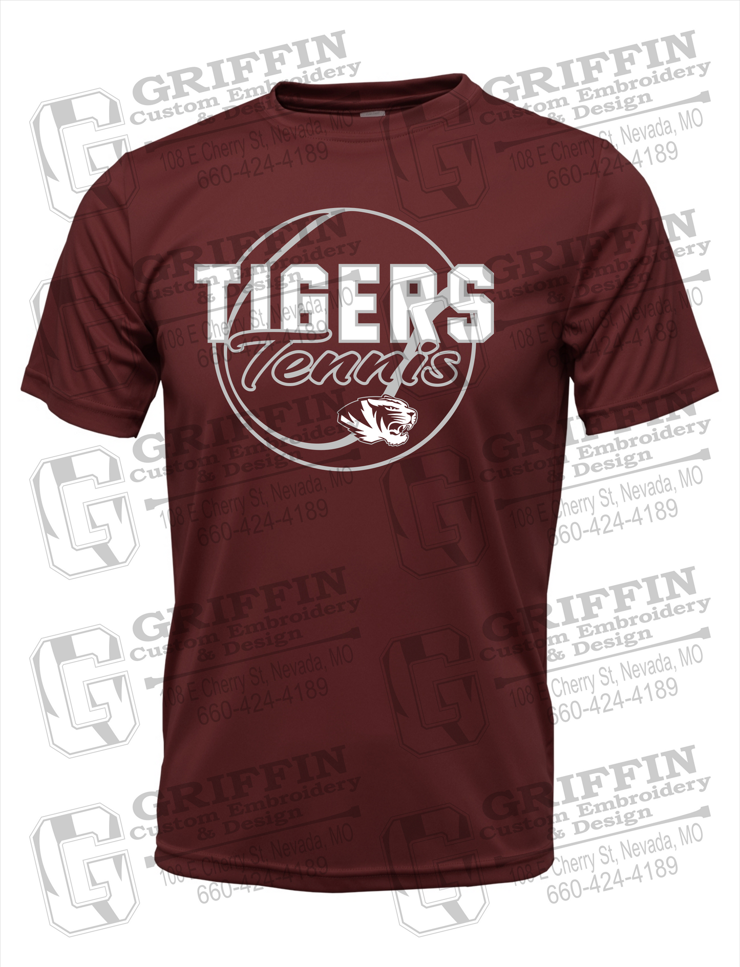 Dry-Fit Short Sleeve T-Shirt - Tennis - Nevada Tigers 23-X