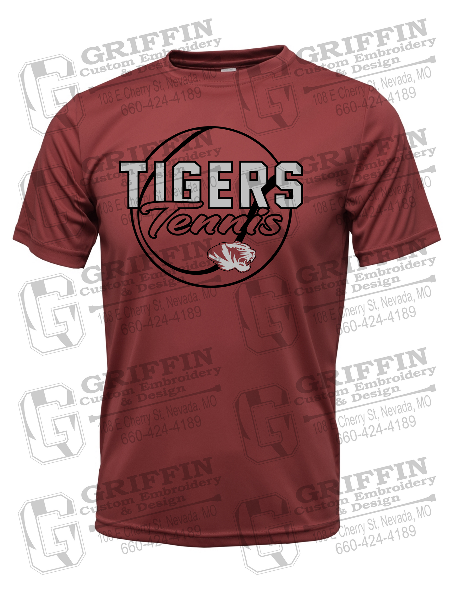 Dry-Fit Short Sleeve T-Shirt - Tennis - Nevada Tigers 23-X