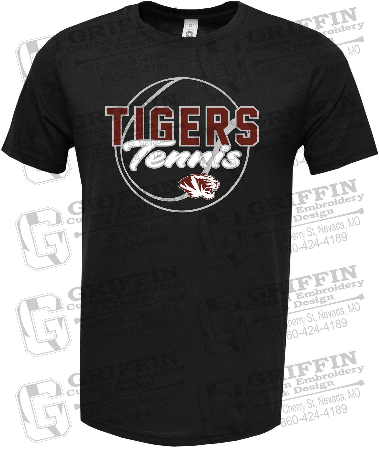 Nevada Tigers 23-X Short Sleeve T-Shirt - Tennis