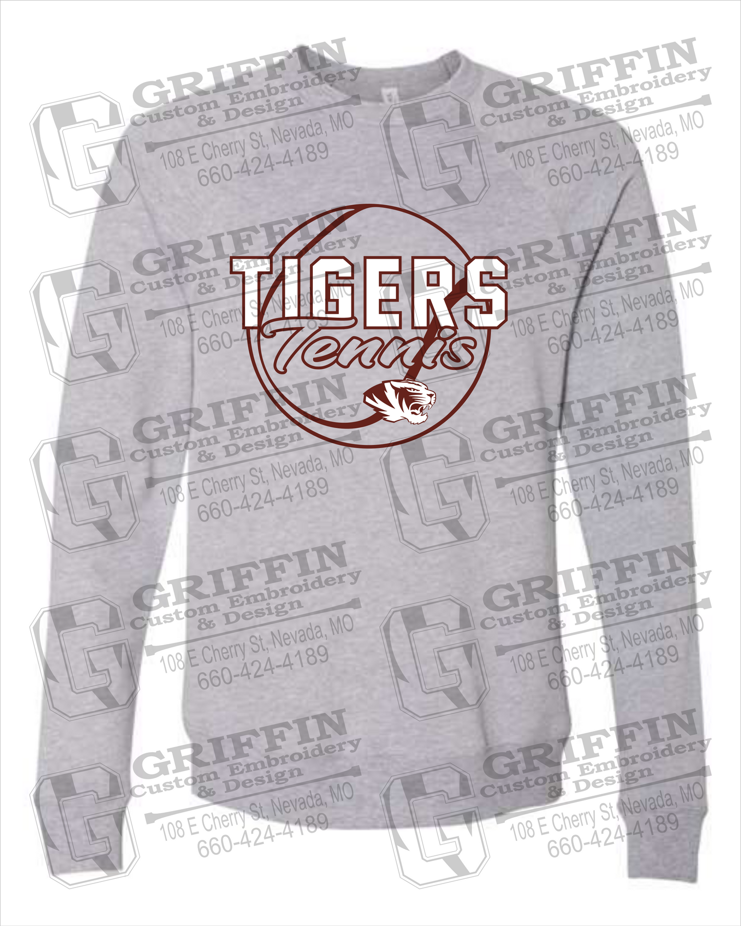 Nevada Tigers 23-X Sponge Fleece Sweatshirt - Tennis
