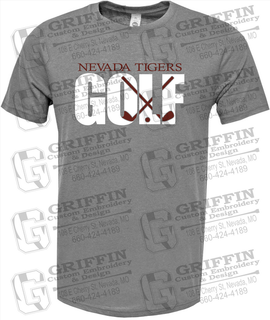Soft-Tek Short Sleeve T-Shirt - Golf - Nevada Tigers 23-Y