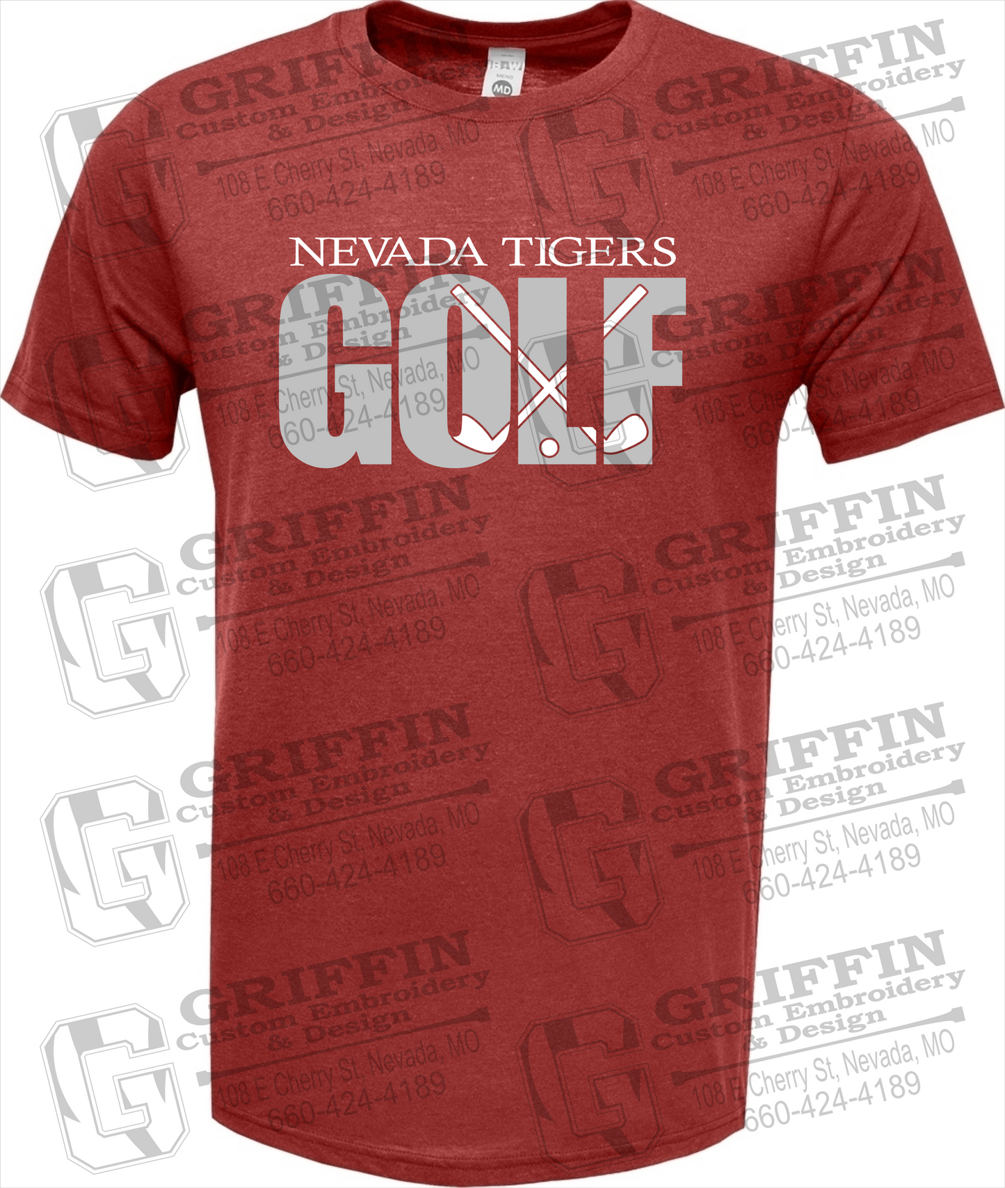 Nevada Tigers 23-Y Short Sleeve T-Shirt - Golf