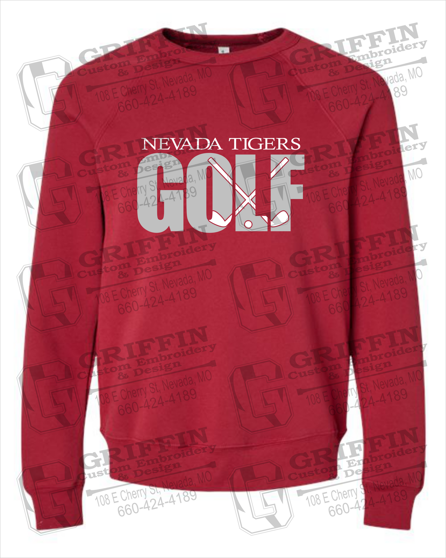 Nevada Tigers 23-Y Sponge Fleece Sweatshirt - Golf