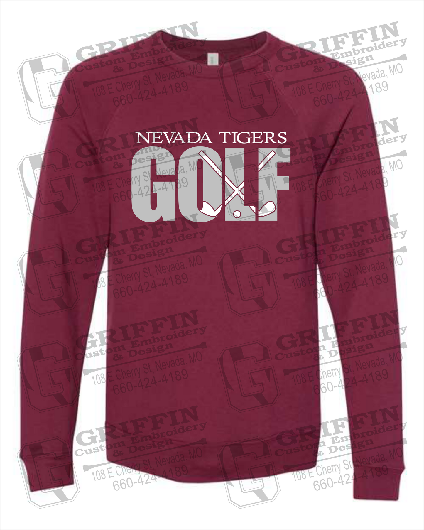 Nevada Tigers 23-Y Sponge Fleece Sweatshirt - Golf