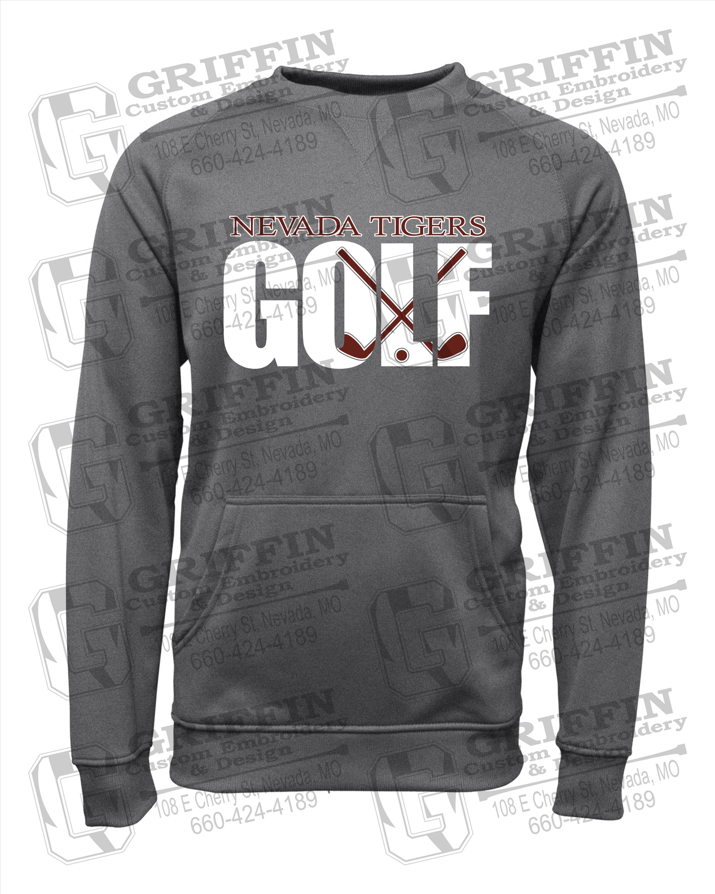 Performance Fleece Sweatshirt - Golf - Nevada Tigers 23-Y