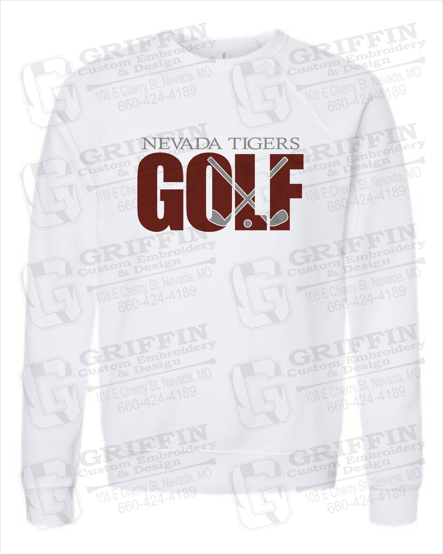 Nevada Tigers 23-Y Sponge Fleece Sweatshirt - Golf