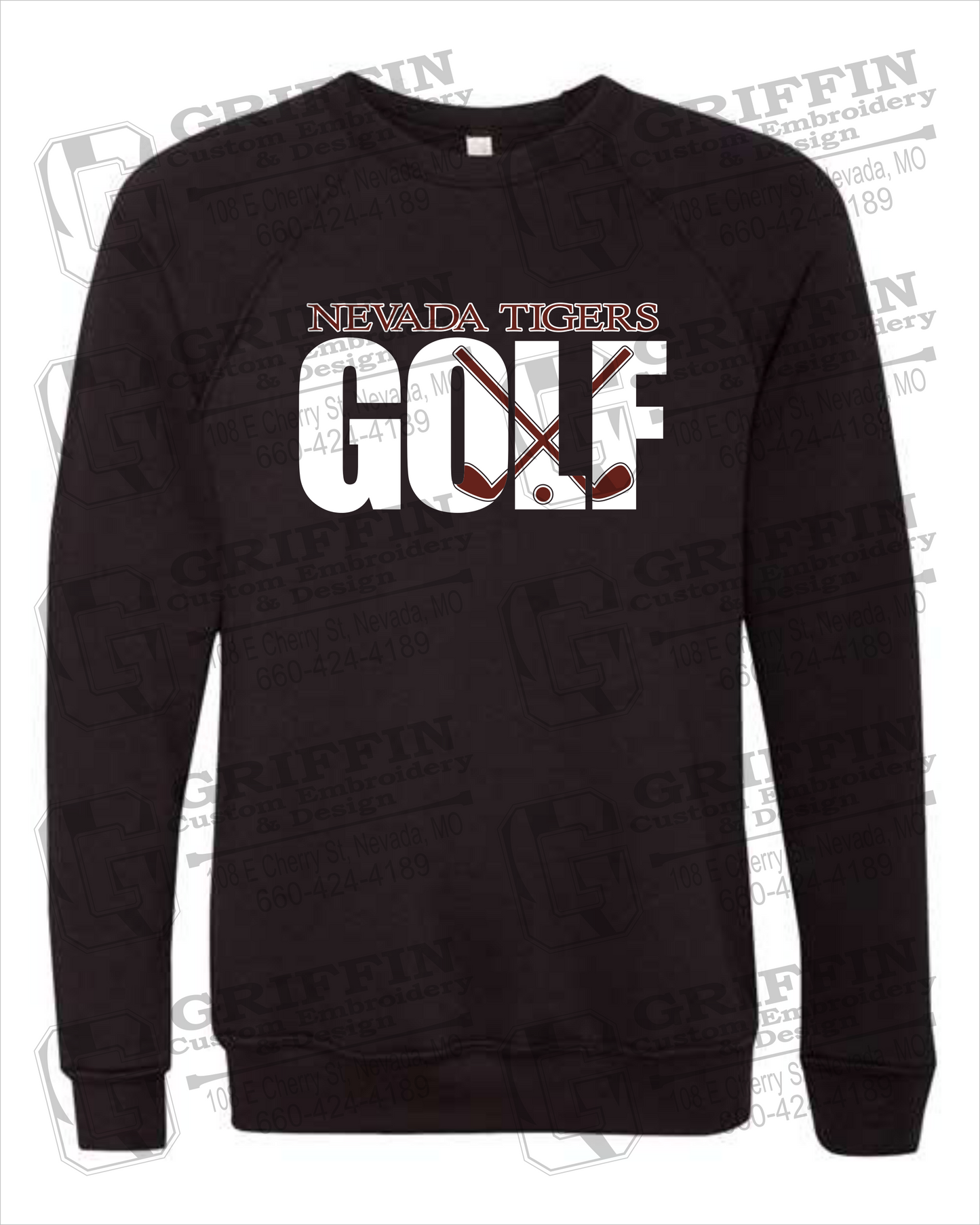 Nevada Tigers 23-Y Sponge Fleece Sweatshirt - Golf