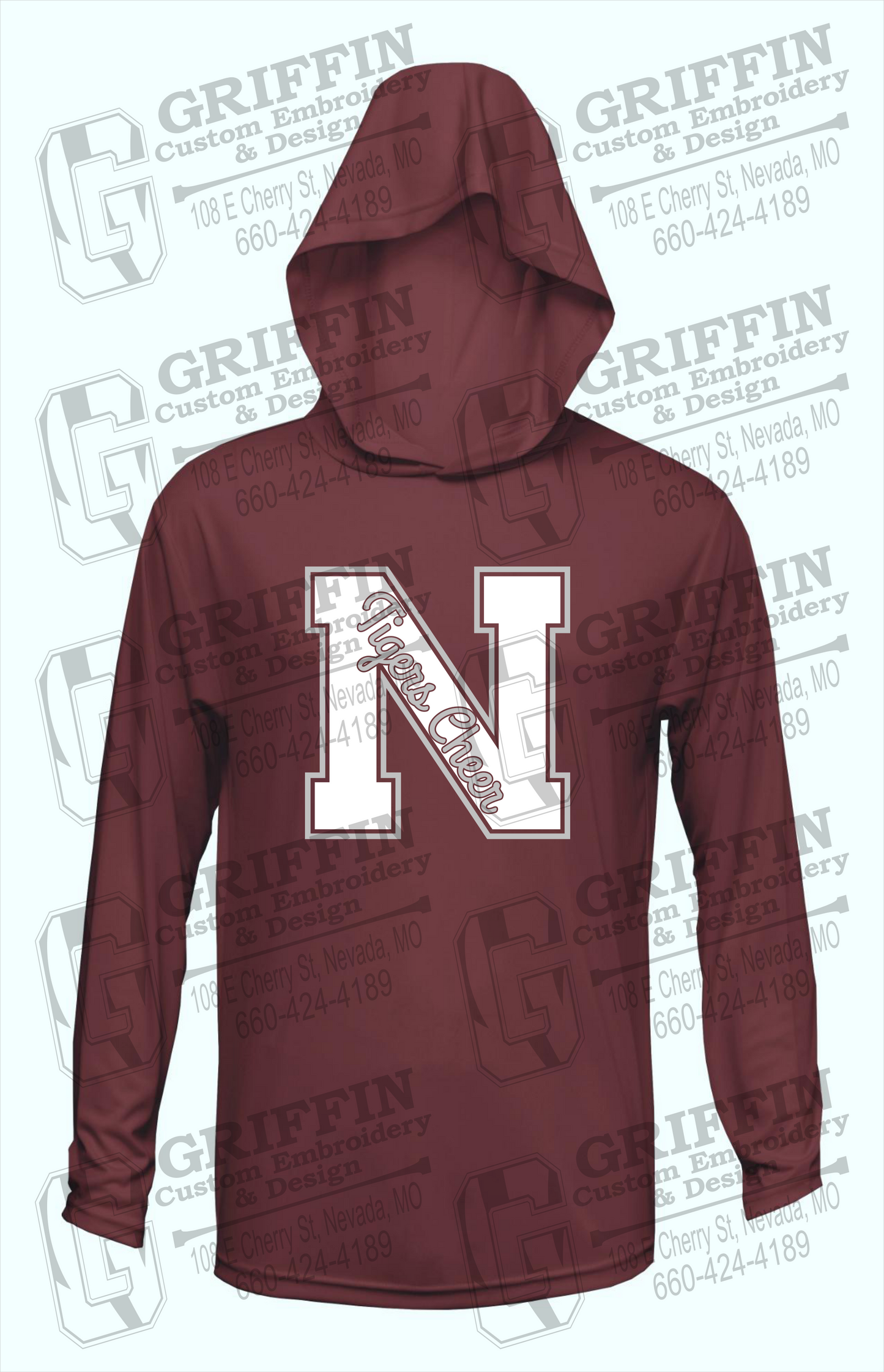 Dry-Fit T-Shirt Hoodie - Cheer - Nevada Tigers 23-Z