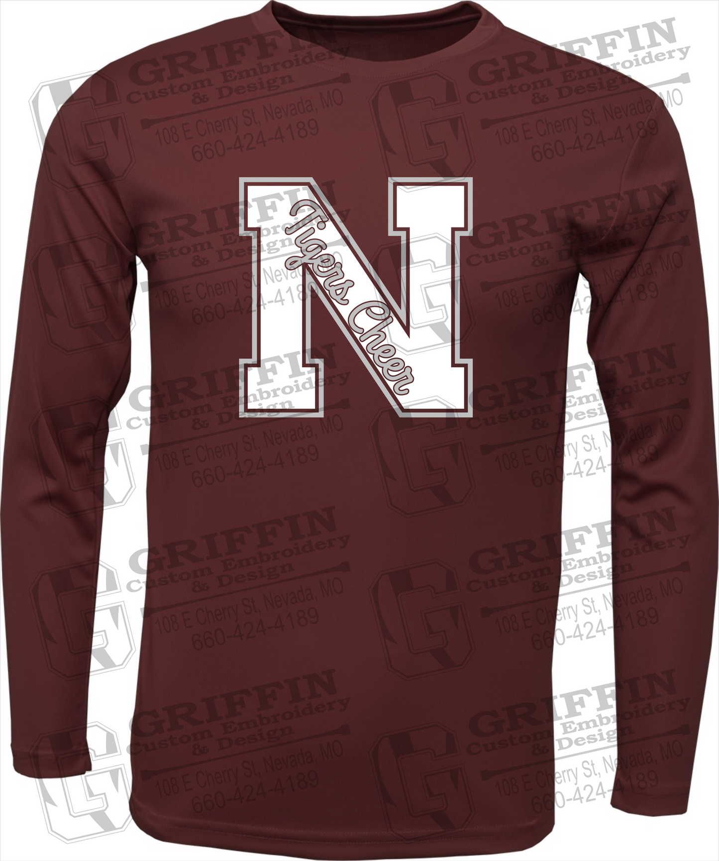 Dry-Fit Long Sleeve T-Shirt - Cheer - Nevada Tigers 23-Z