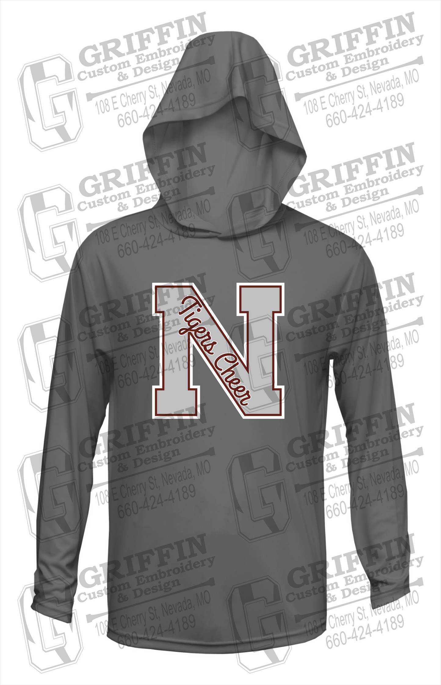 Dry-Fit T-Shirt Hoodie - Cheer - Nevada Tigers 23-Z