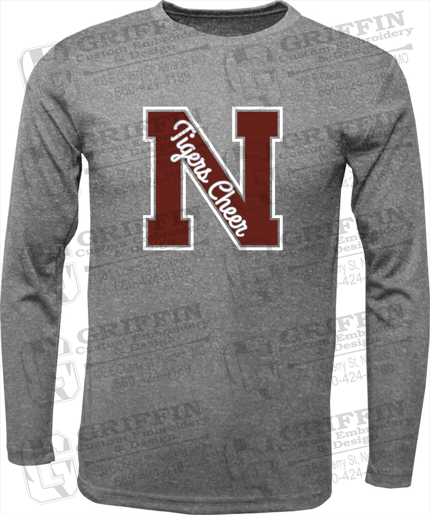 Dry-Fit Long Sleeve T-Shirt - Cheer - Nevada Tigers 23-Z