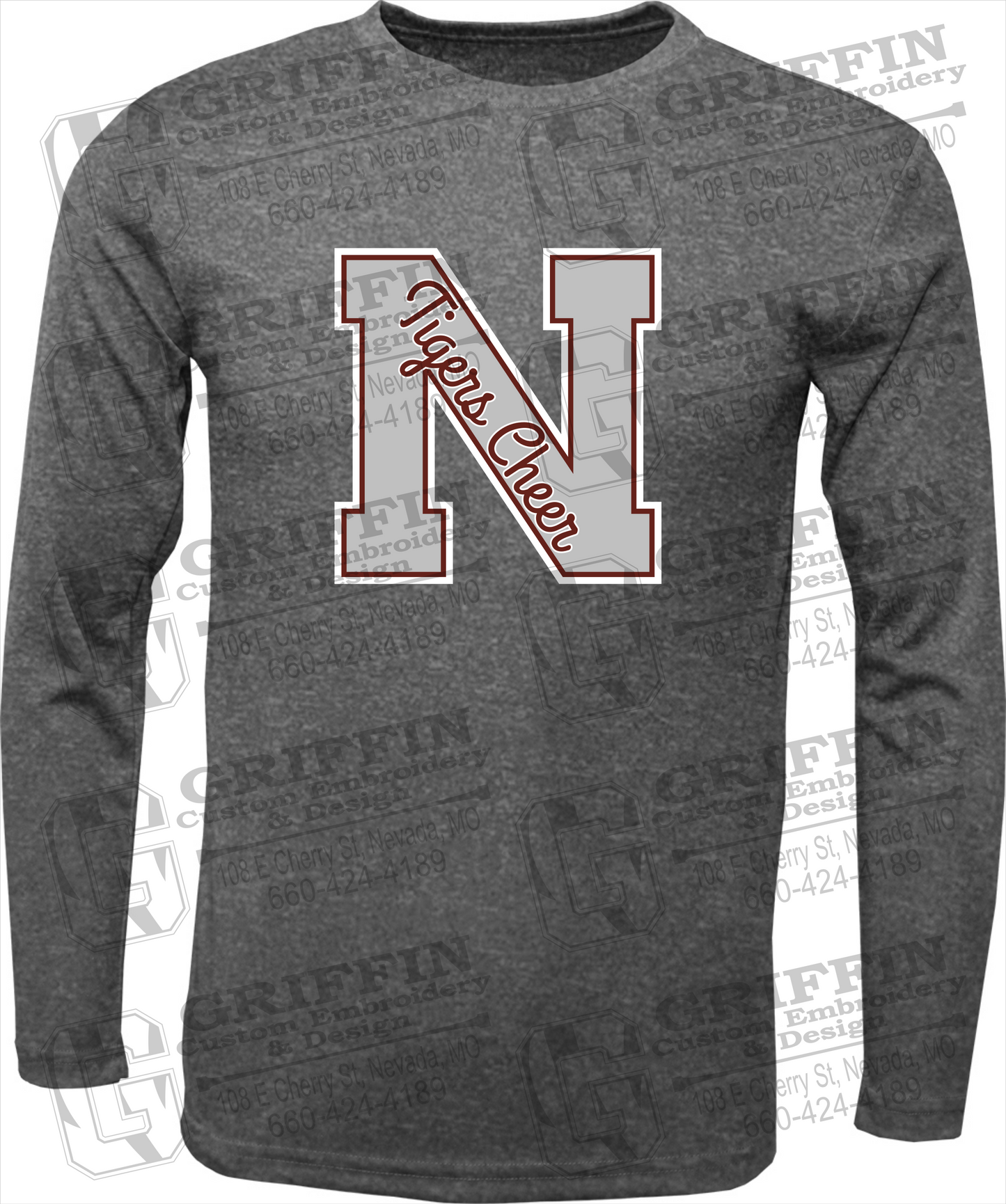 Dry-Fit Long Sleeve T-Shirt - Cheer - Nevada Tigers 23-Z
