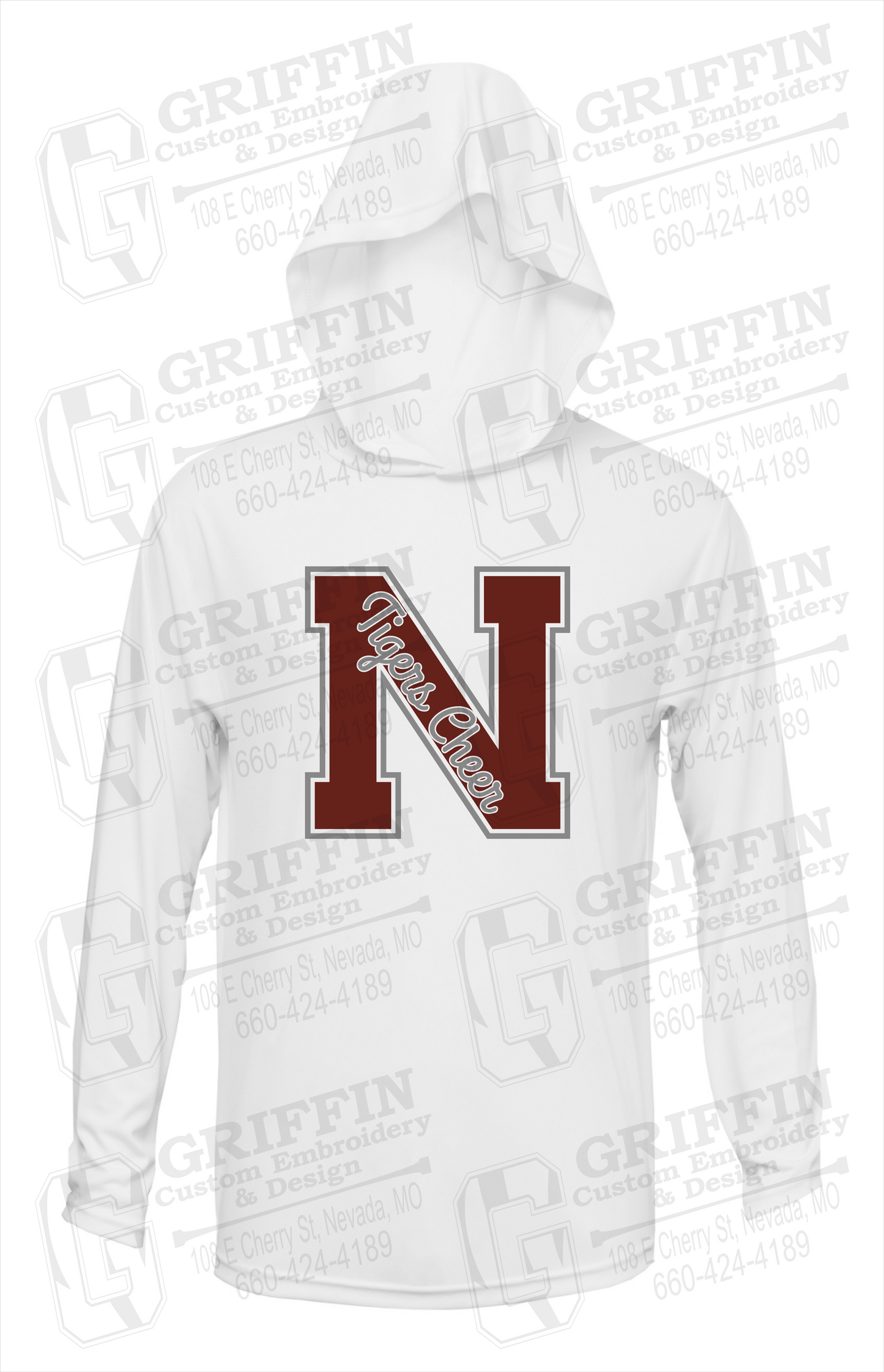Dry-Fit T-Shirt Hoodie - Cheer - Nevada Tigers 23-Z