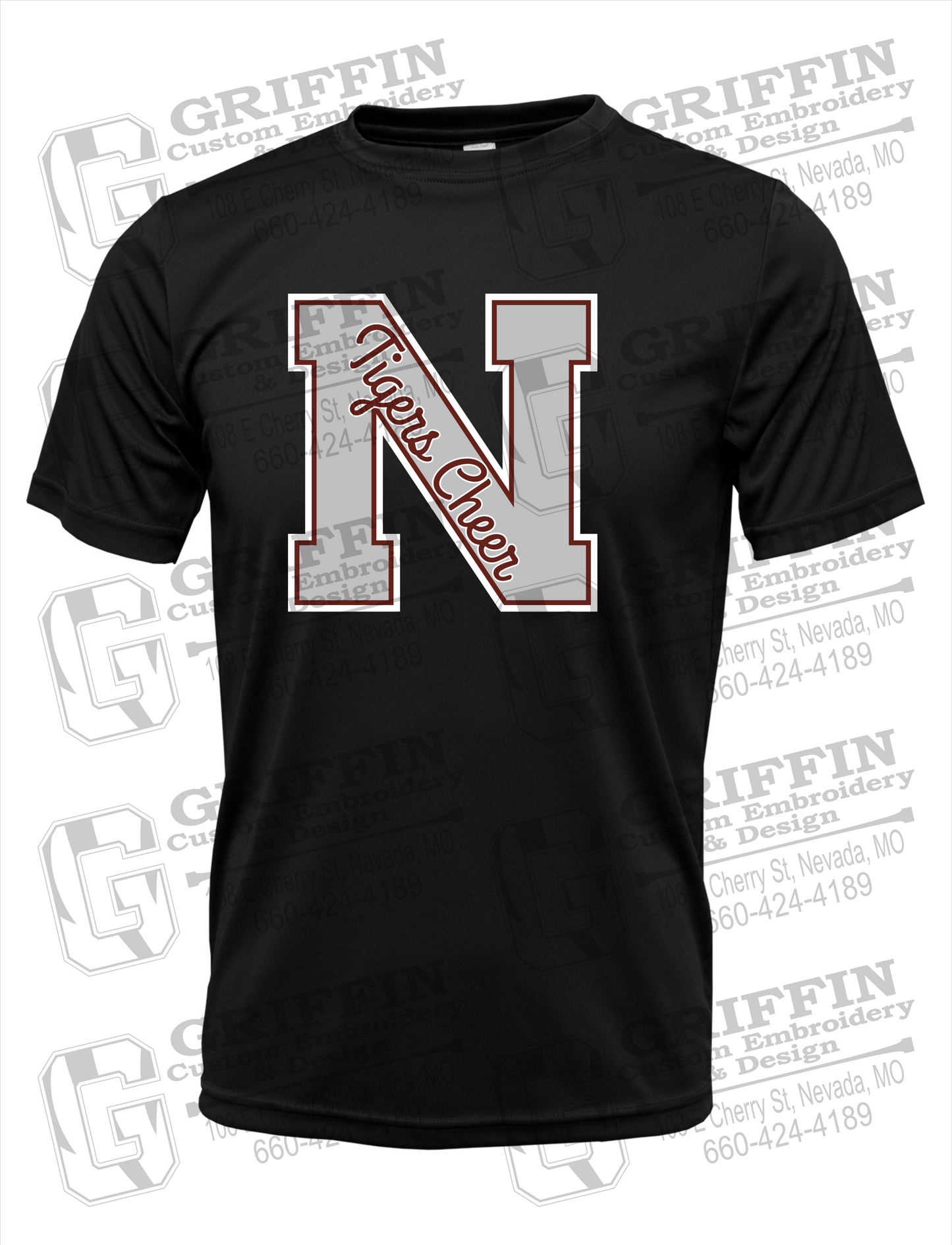 Dry-Fit Short Sleeve T-Shirt - Cheer - Nevada Tigers 23-Z