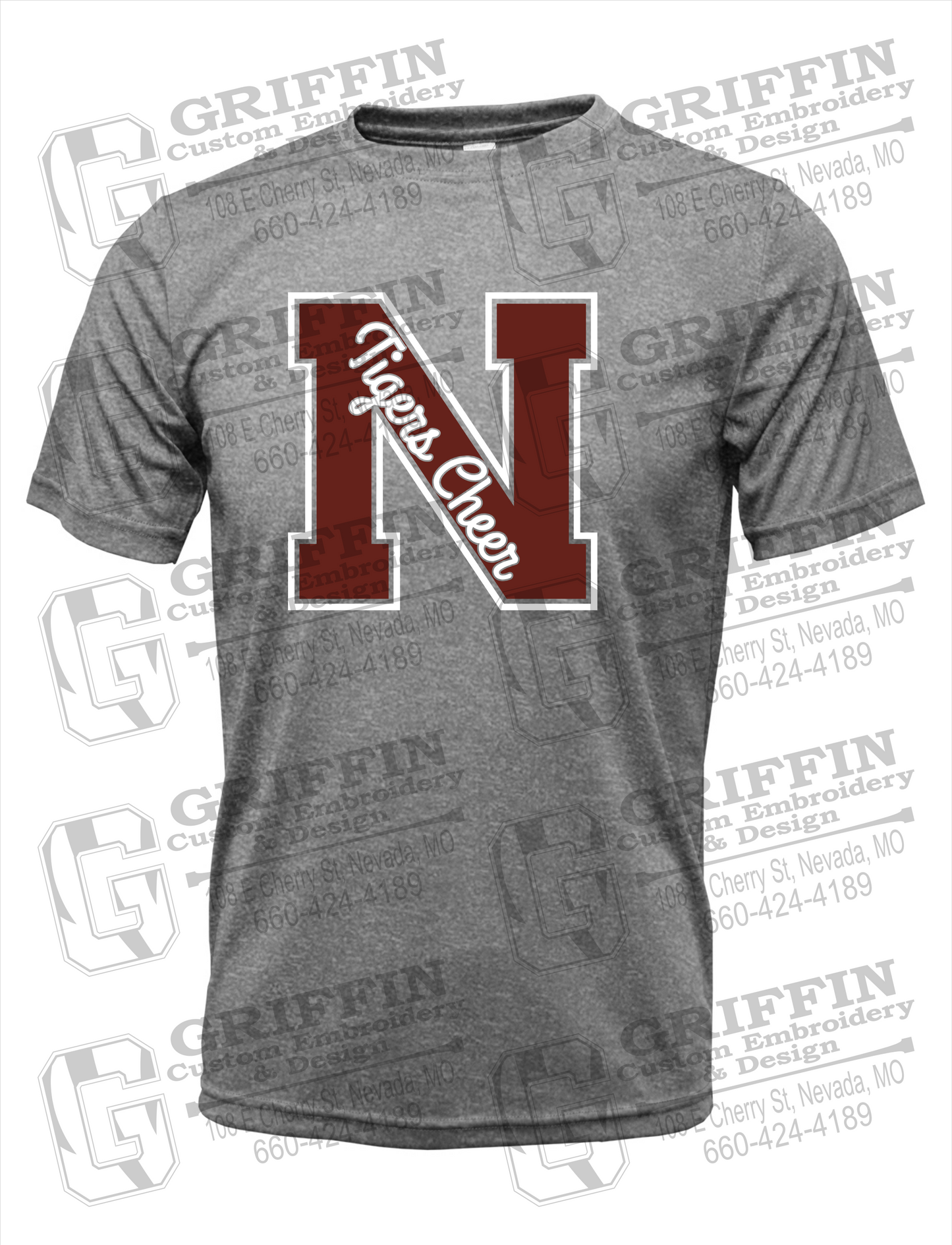 Dry-Fit Short Sleeve T-Shirt - Cheer - Nevada Tigers 23-Z