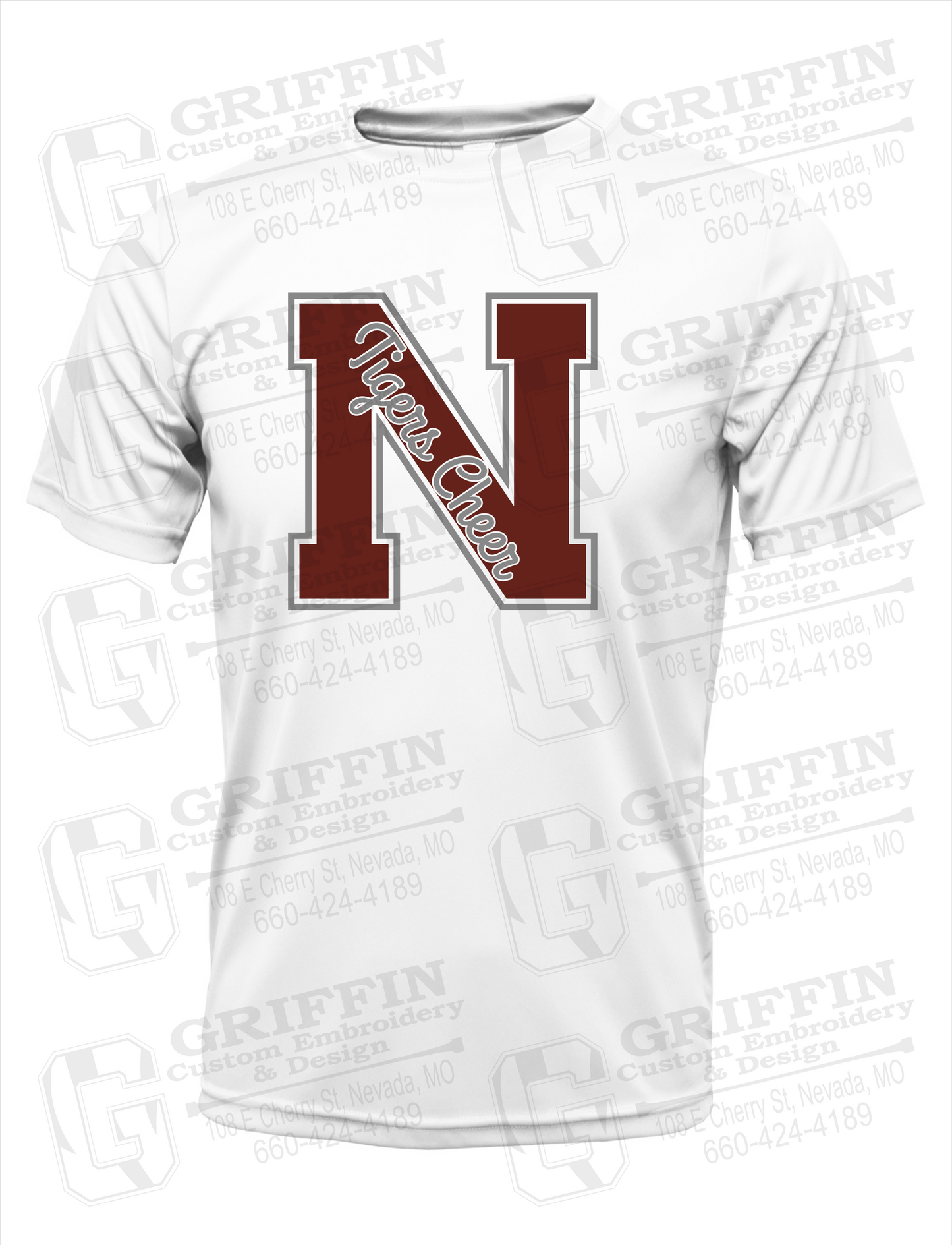Dry-Fit Short Sleeve T-Shirt - Cheer - Nevada Tigers 23-Z