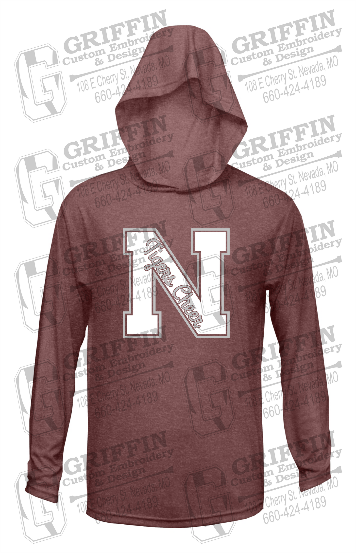 Dry-Fit T-Shirt Hoodie - Cheer - Nevada Tigers 23-Z