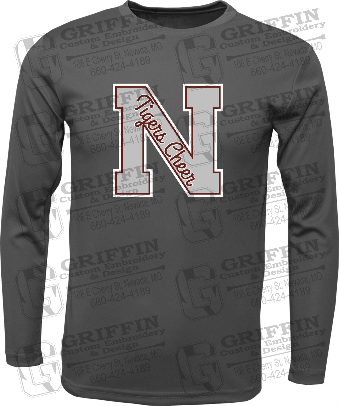 Dry-Fit Long Sleeve T-Shirt - Cheer - Nevada Tigers 23-Z