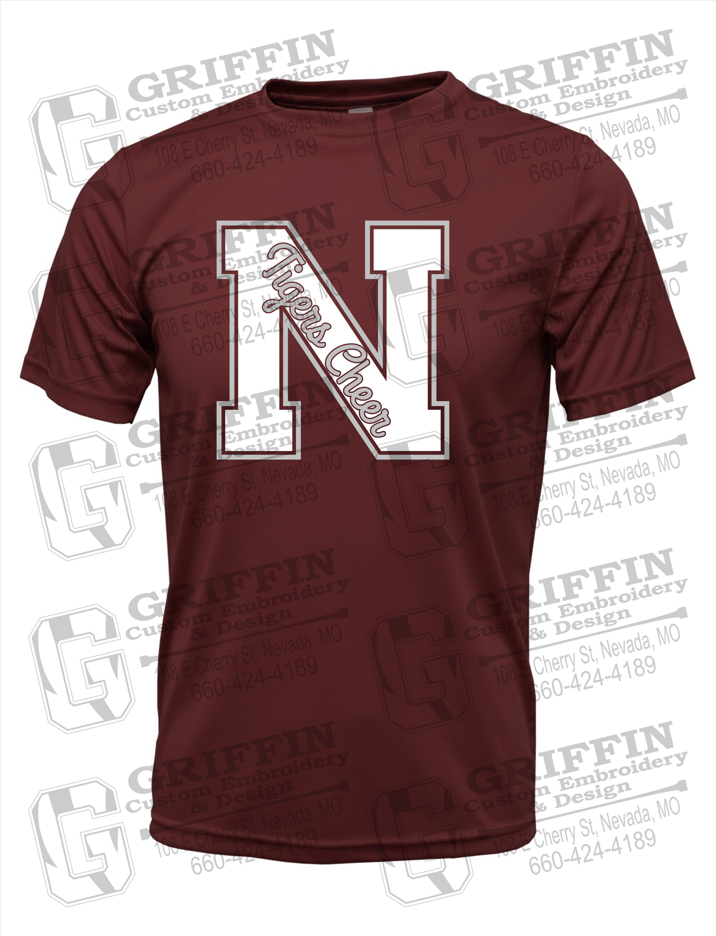 Dry-Fit Short Sleeve T-Shirt - Cheer - Nevada Tigers 23-Z