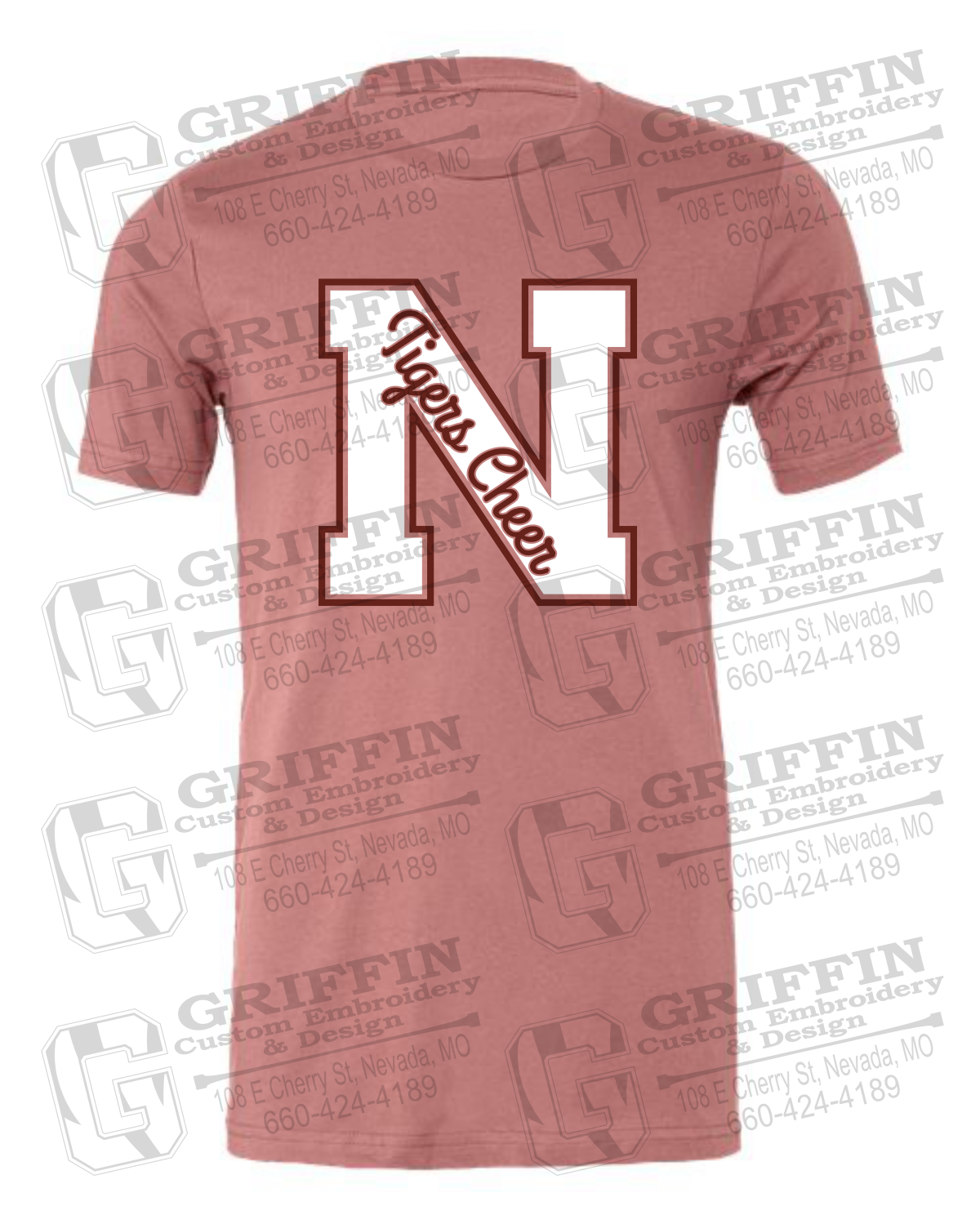 Cotton Short Sleeve T-Shirt - Cheer - Nevada Tigers 23-Z