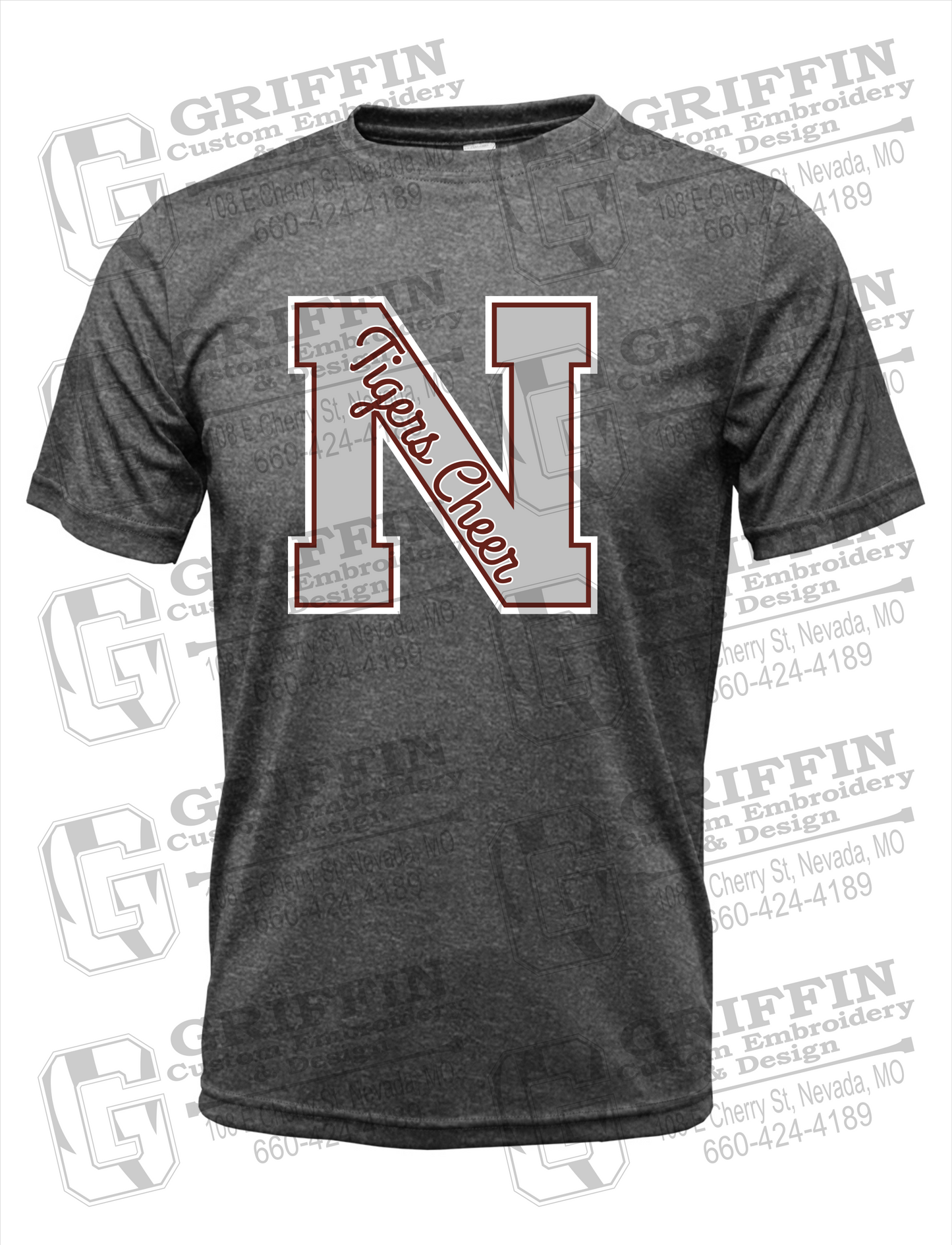 Dry-Fit Short Sleeve T-Shirt - Cheer - Nevada Tigers 23-Z