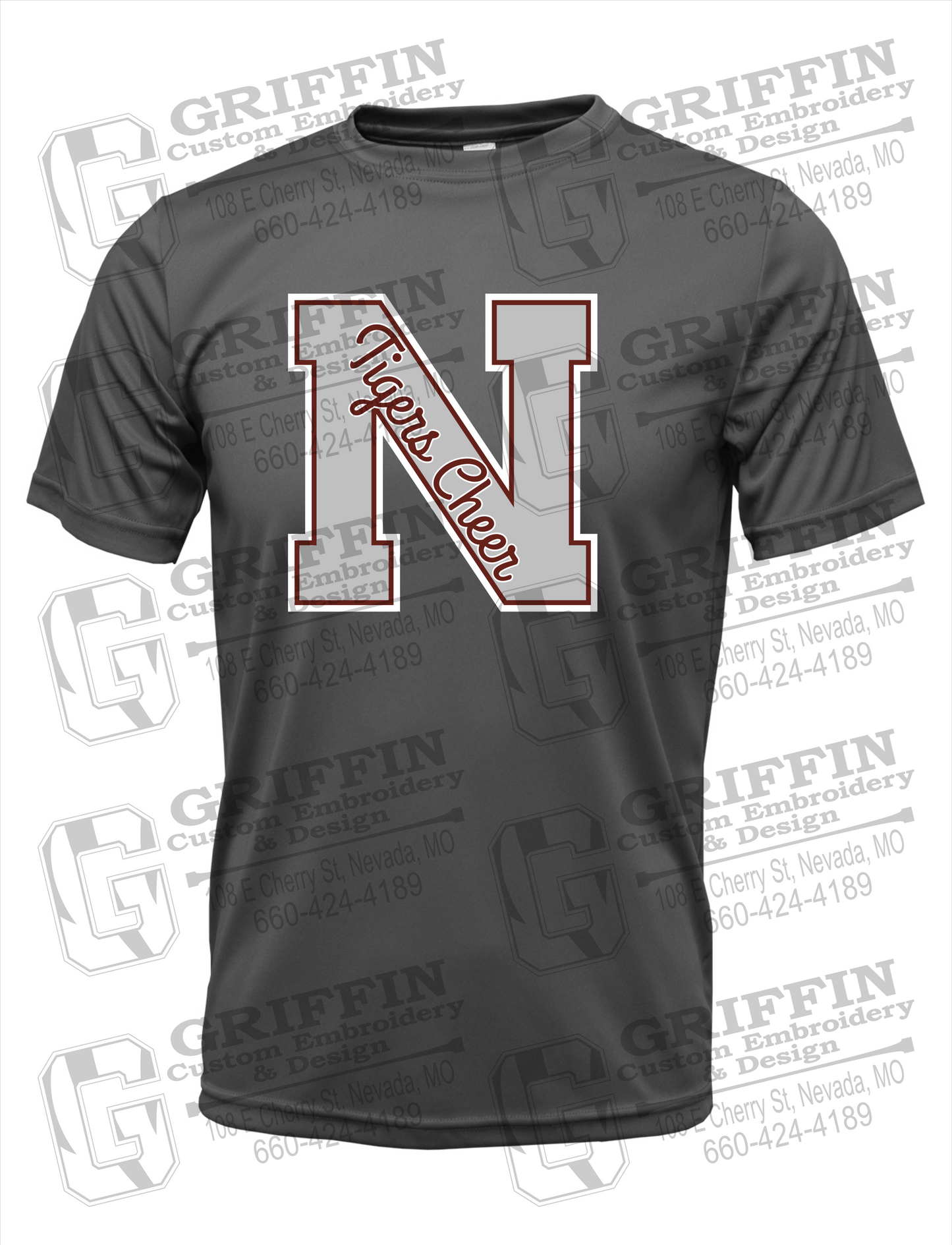 Dry-Fit Short Sleeve T-Shirt - Cheer - Nevada Tigers 23-Z
