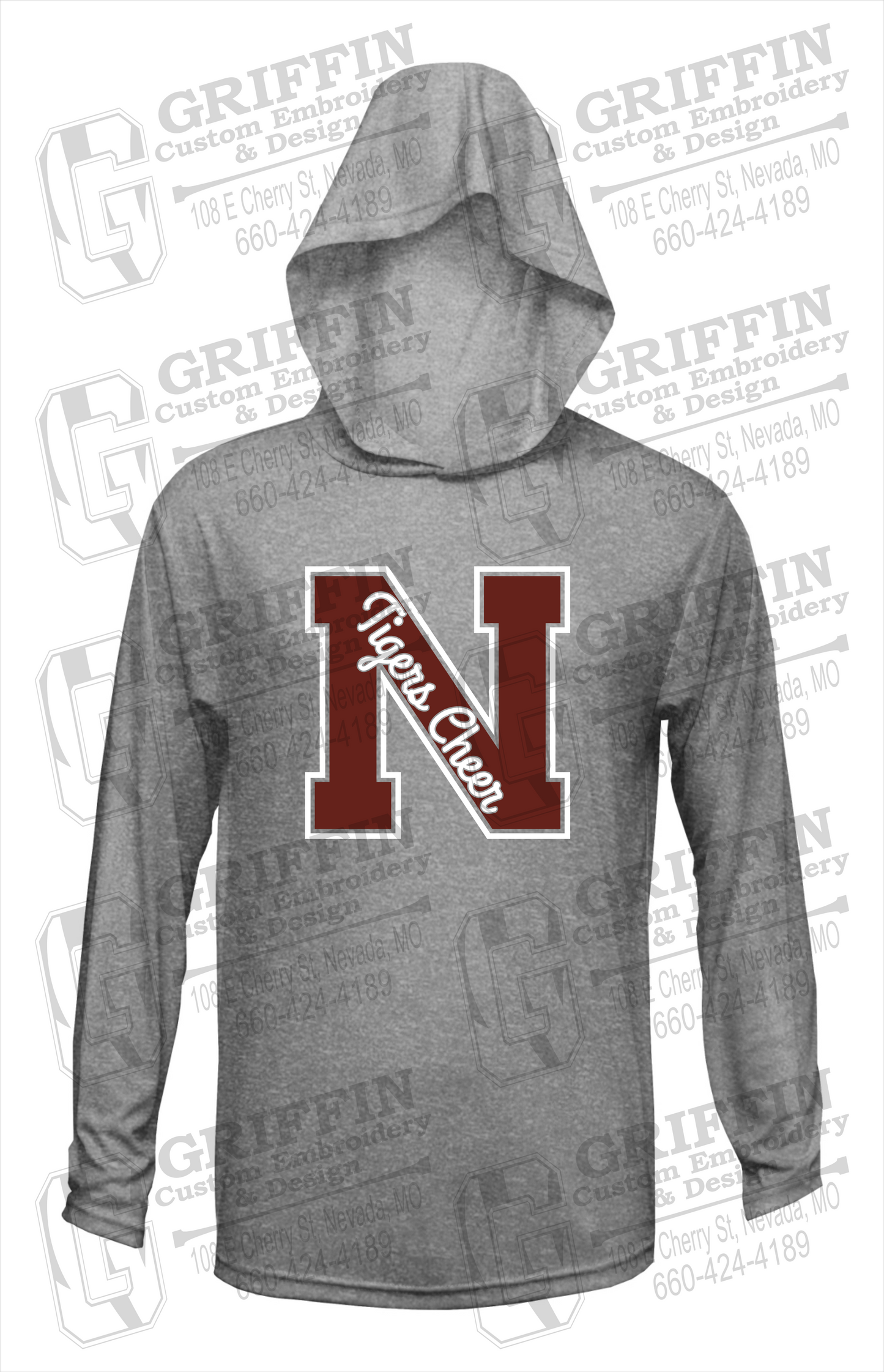 Dry-Fit T-Shirt Hoodie - Cheer - Nevada Tigers 23-Z