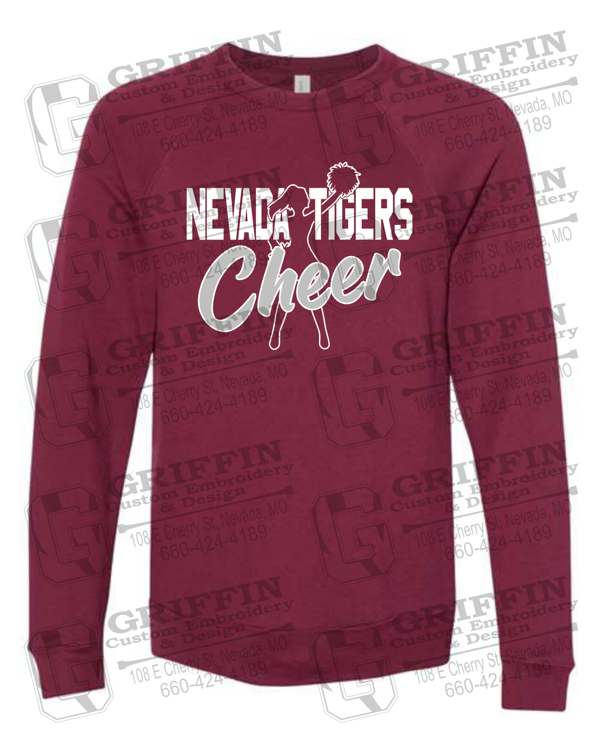 Sponge Fleece Sweatshirt - Cheer - Nevada Tigers 24-A