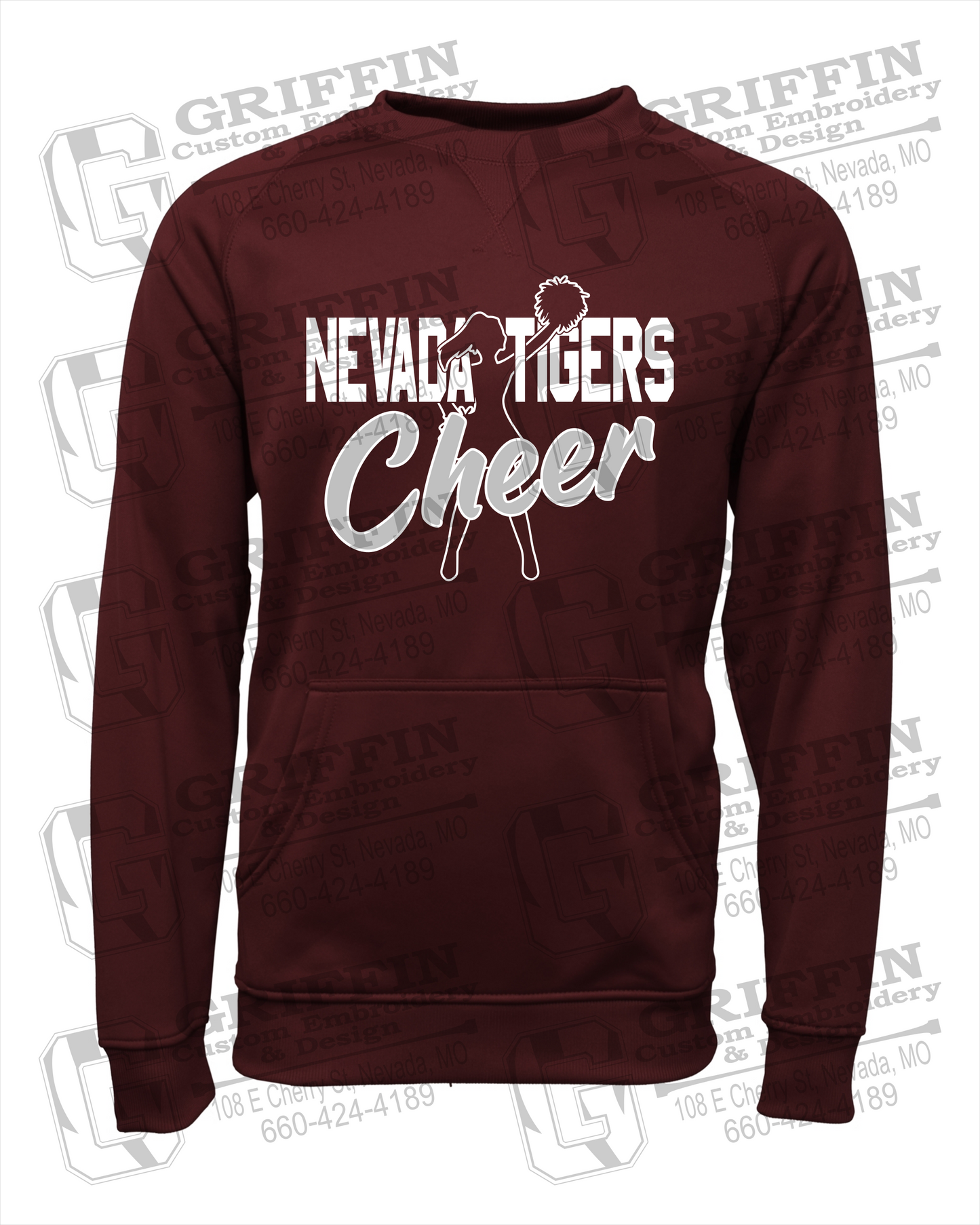 Performance Fleece Sweatshirt - Cheer - Nevada Tigers 24-A
