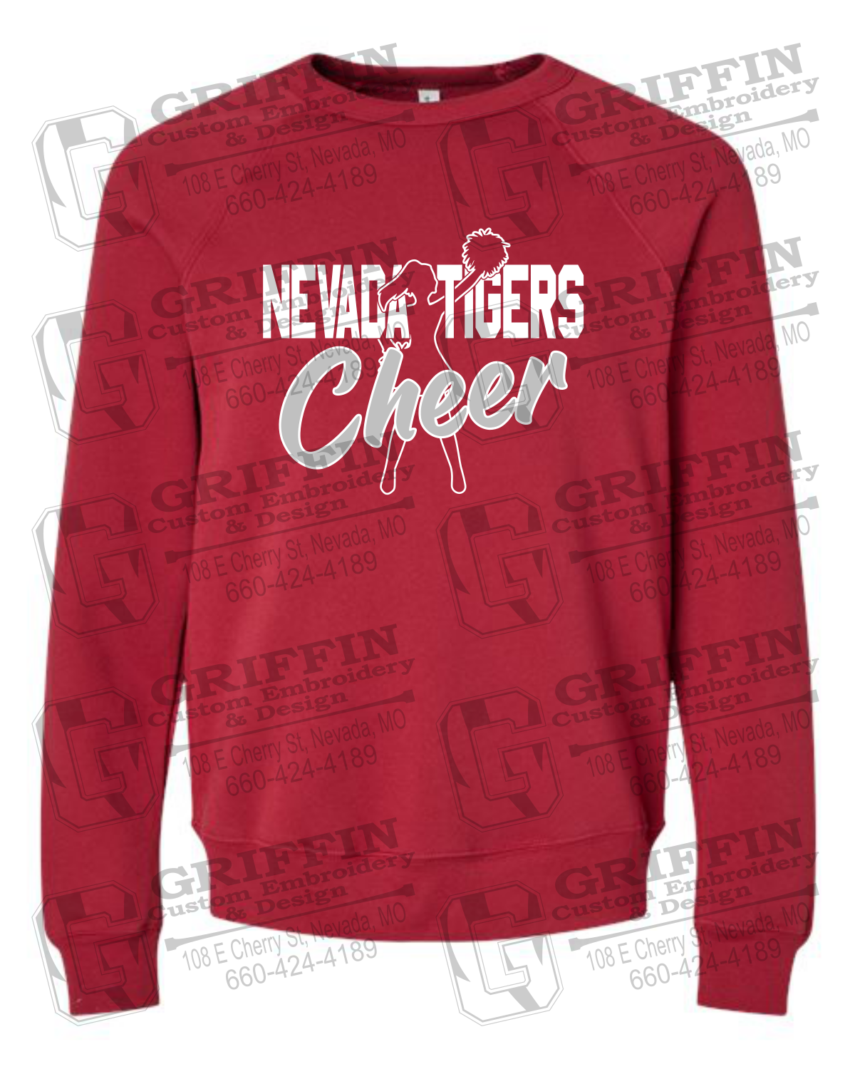 Sponge Fleece Sweatshirt - Cheer - Nevada Tigers 24-A