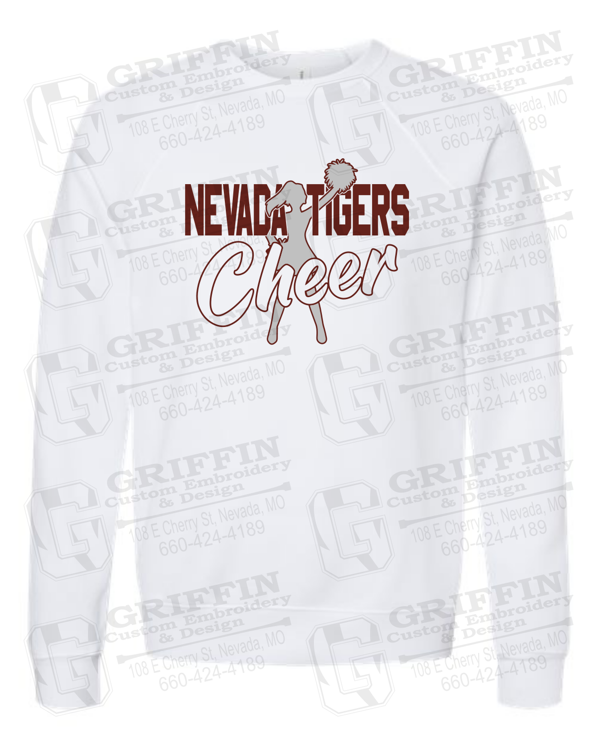 Sponge Fleece Sweatshirt - Cheer - Nevada Tigers 24-A