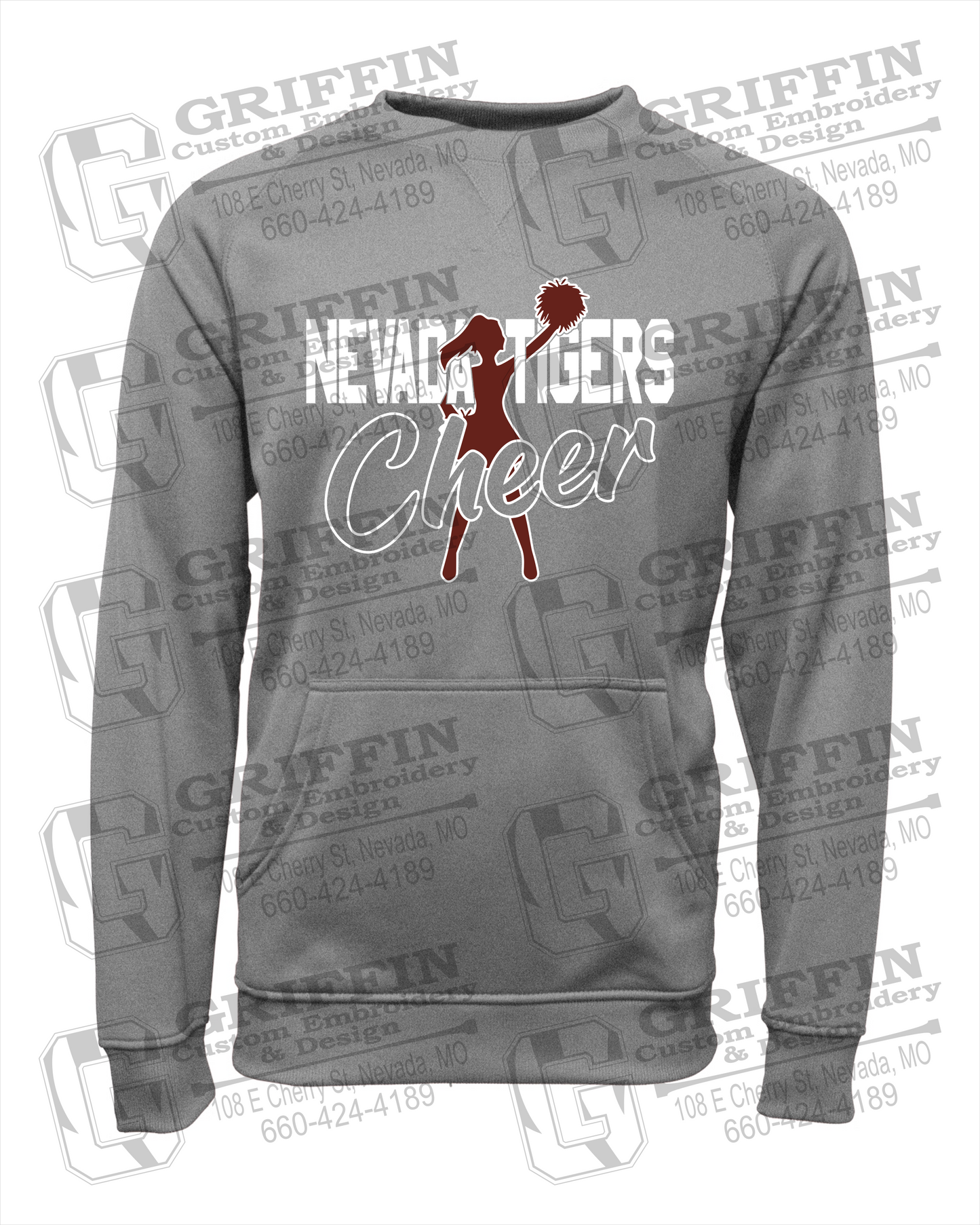Performance Fleece Sweatshirt - Cheer - Nevada Tigers 24-A