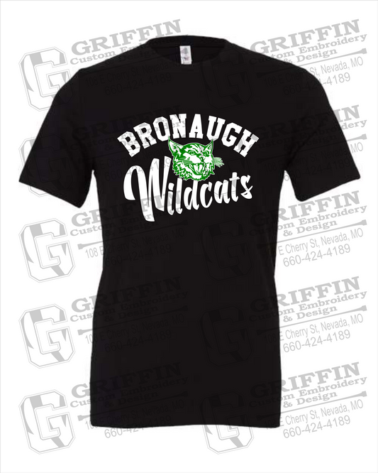 Cotton Short Sleeve T-Shirt - Bronaugh Wildcats 24-A