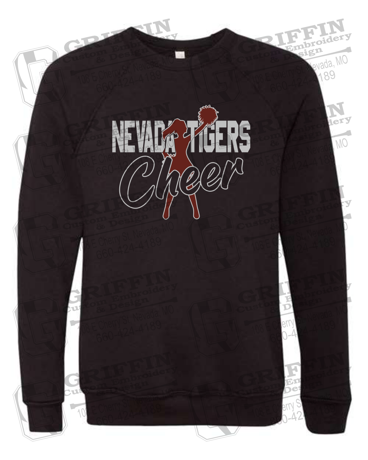 Sponge Fleece Sweatshirt - Cheer - Nevada Tigers 24-A