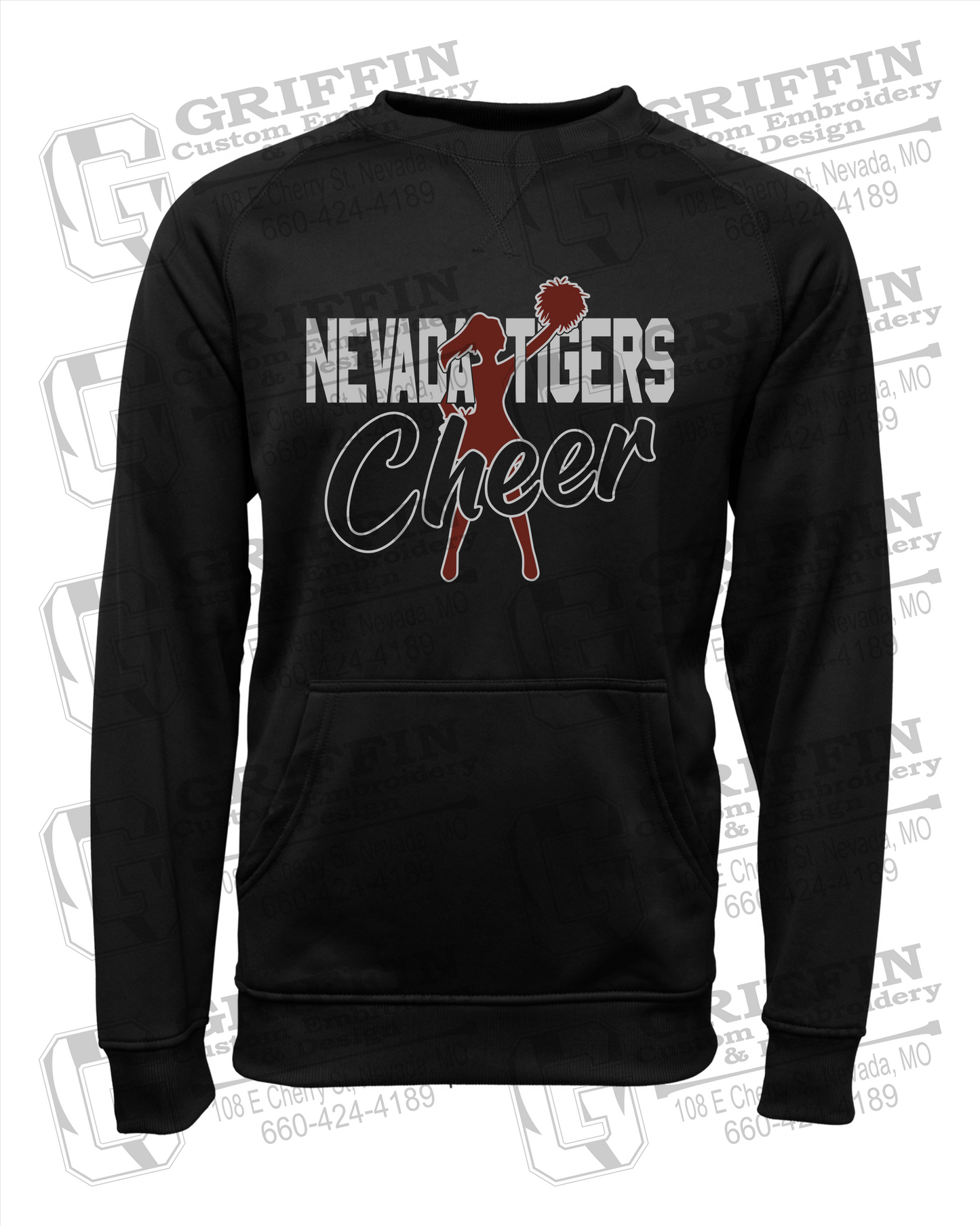 Performance Fleece Sweatshirt - Cheer - Nevada Tigers 24-A