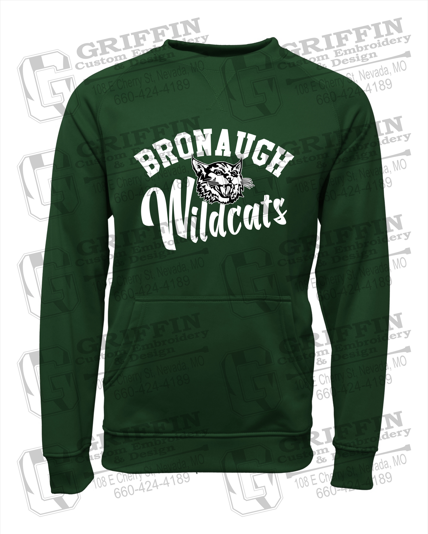 Performance Fleece Sweatshirt - Bronaugh Wildcats 24-A