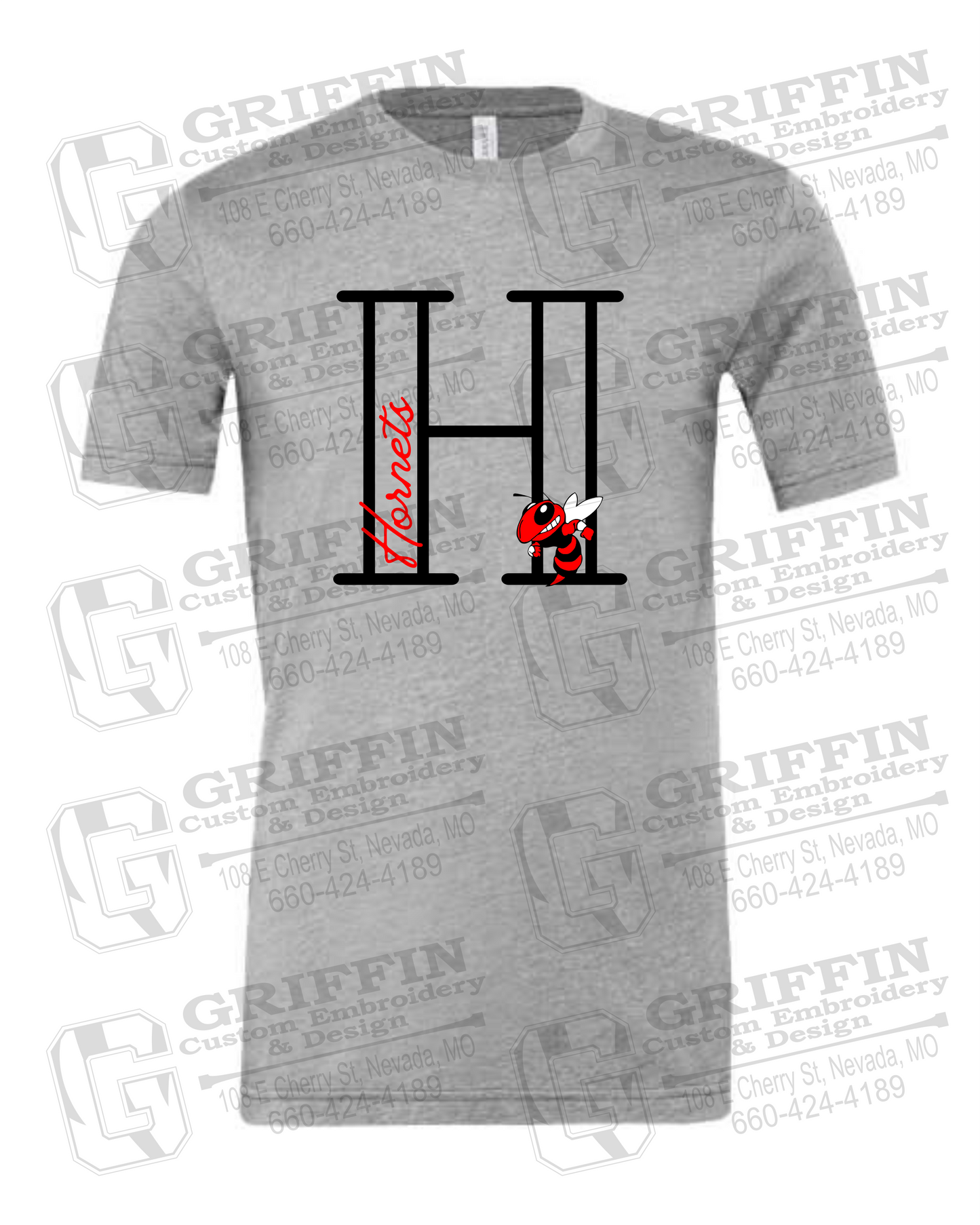 Cotton Short Sleeve T-Shirt - Hume Hornets 24-A