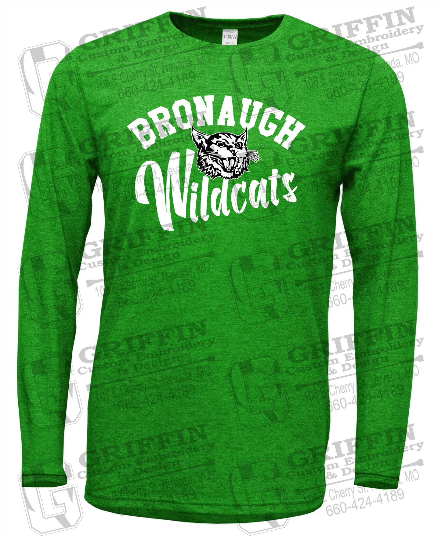 Soft-Tek Long Sleeve T-Shirt - Bronaugh Wildcats 24-A