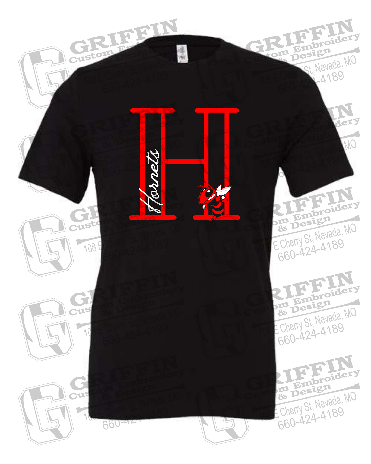 Cotton Short Sleeve T-Shirt - Hume Hornets 24-A