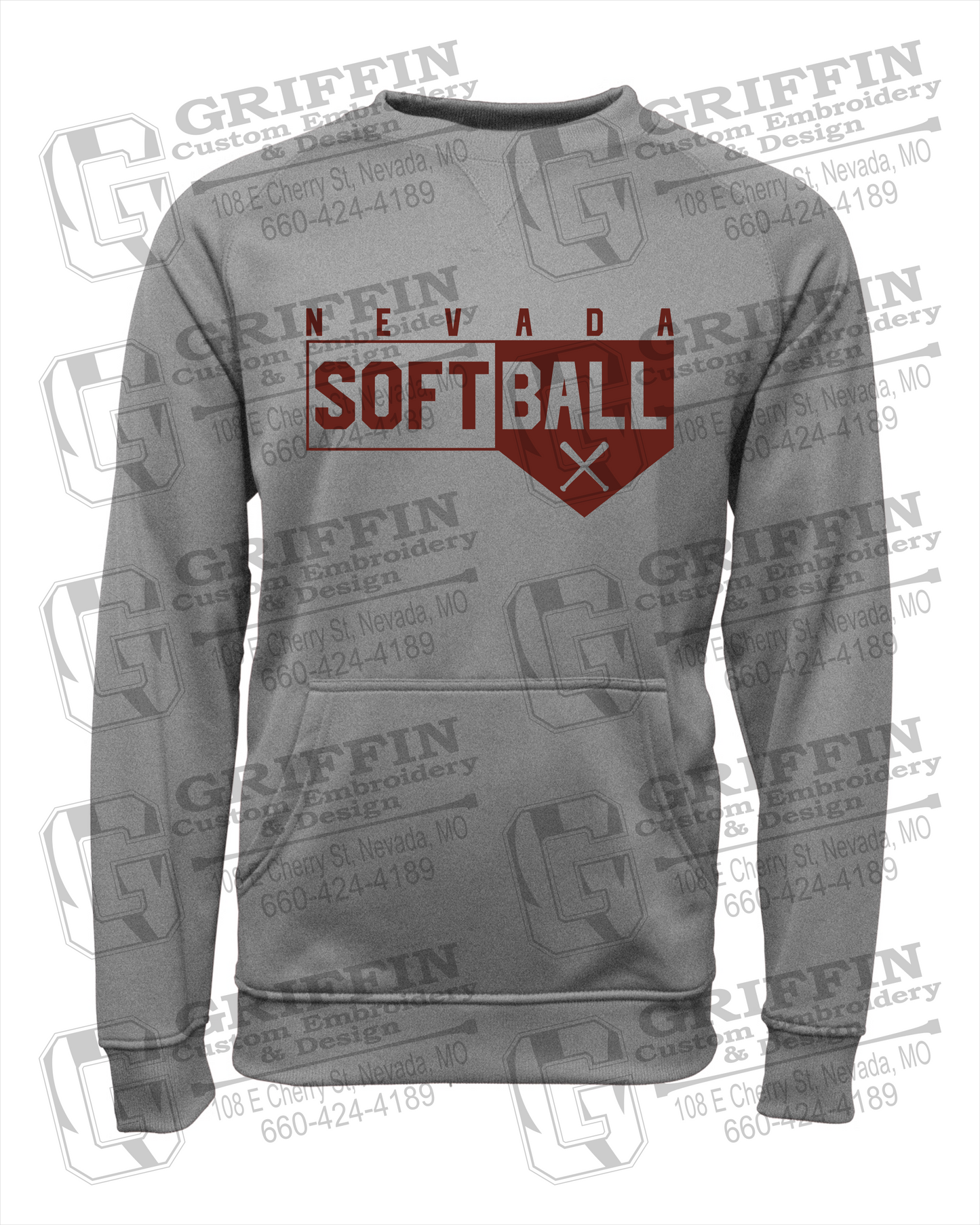 Performance Fleece Sweatshirt - Softball - Nevada Tigers 24-B