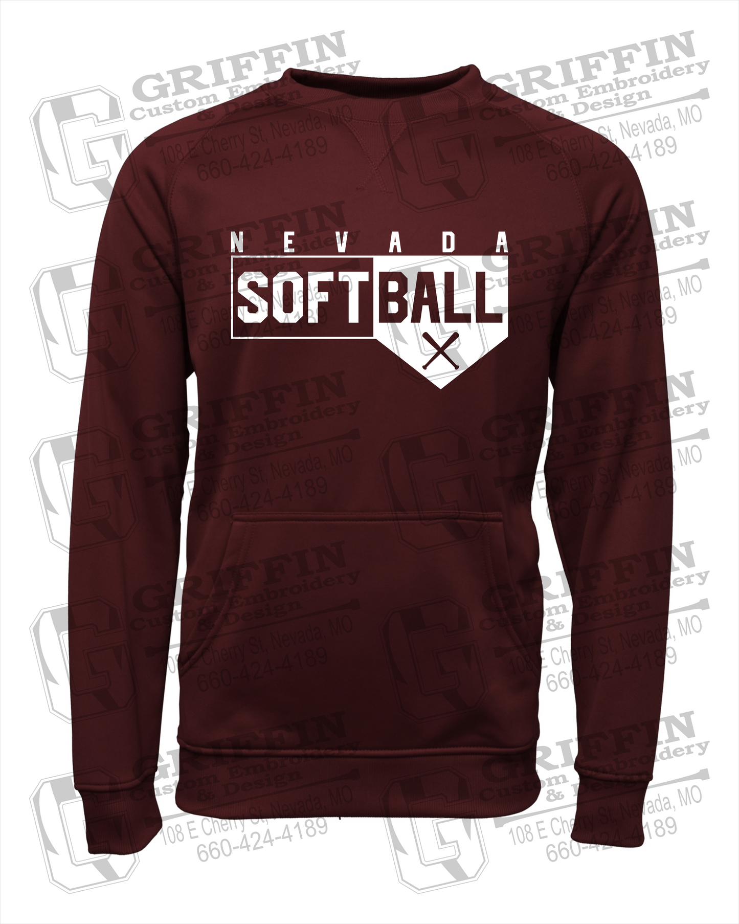Performance Fleece Sweatshirt - Softball - Nevada Tigers 24-B
