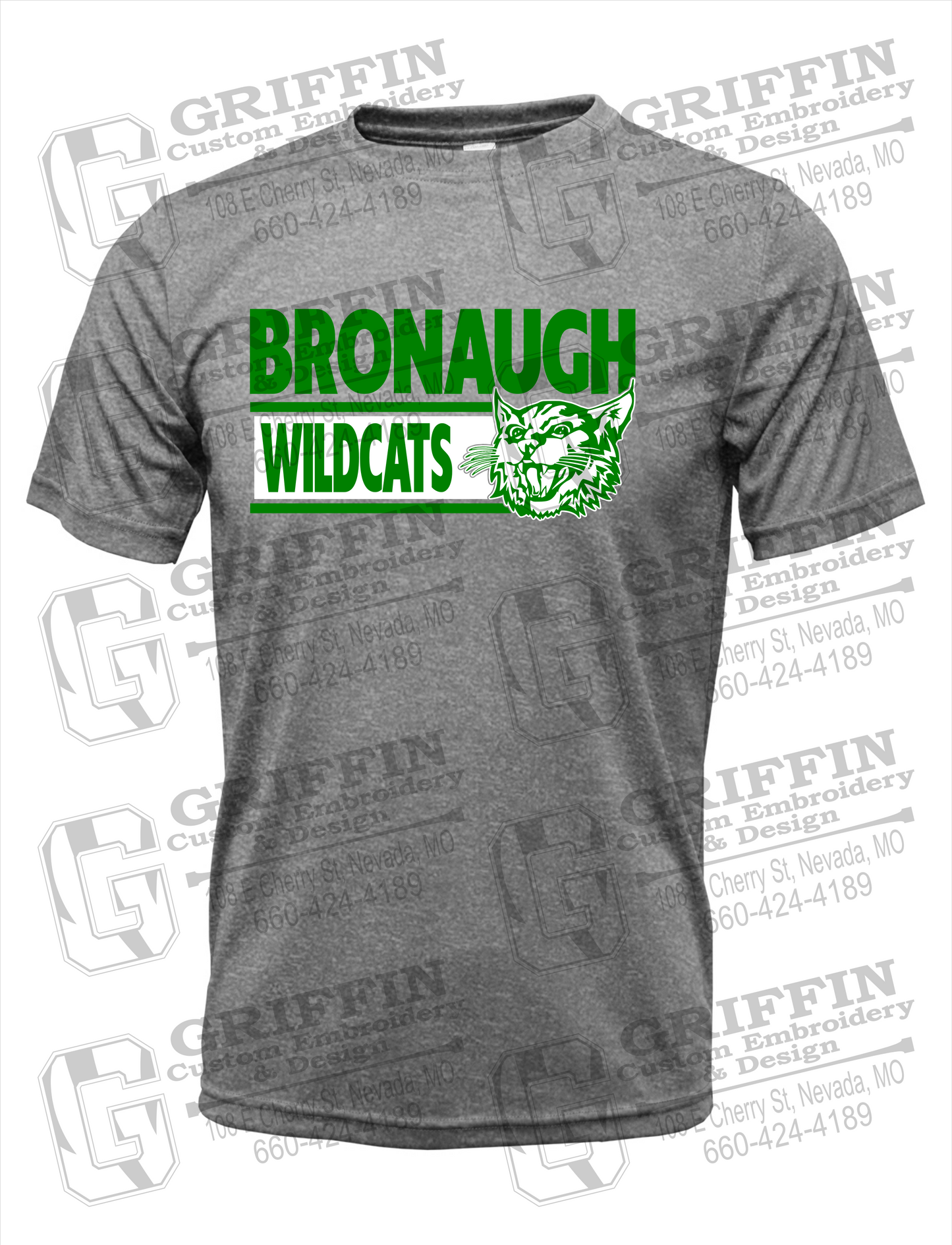 Dry-Fit Short Sleeve T-Shirt - Bronaugh Wildcats 24-B
