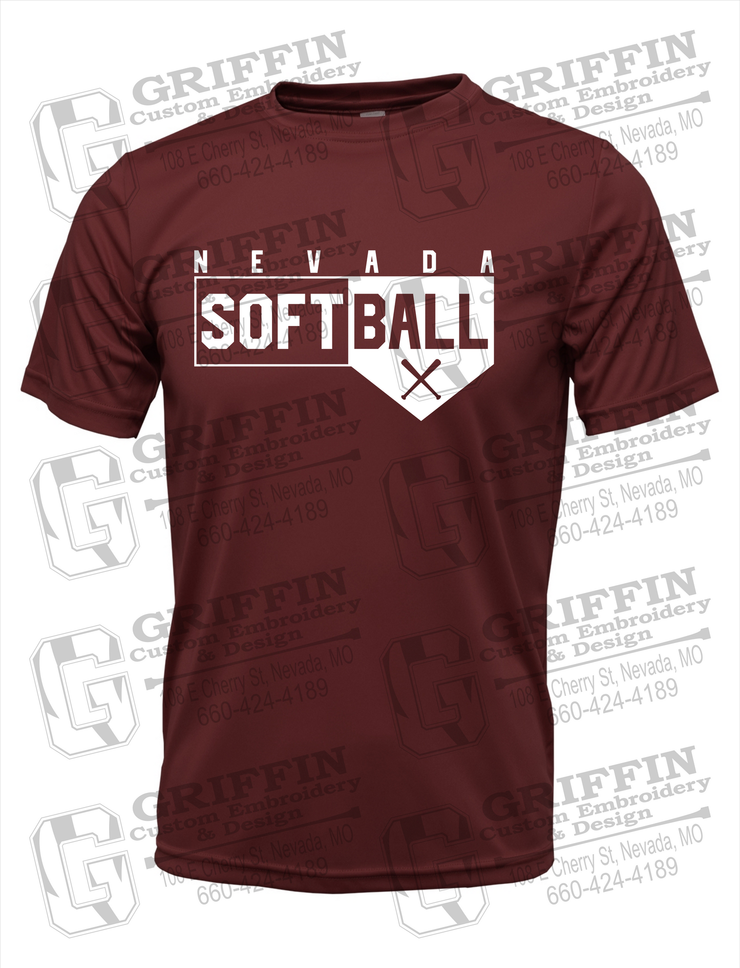 Dry-Fit Short Sleeve T-Shirt - Softball - Nevada Tigers 24-B