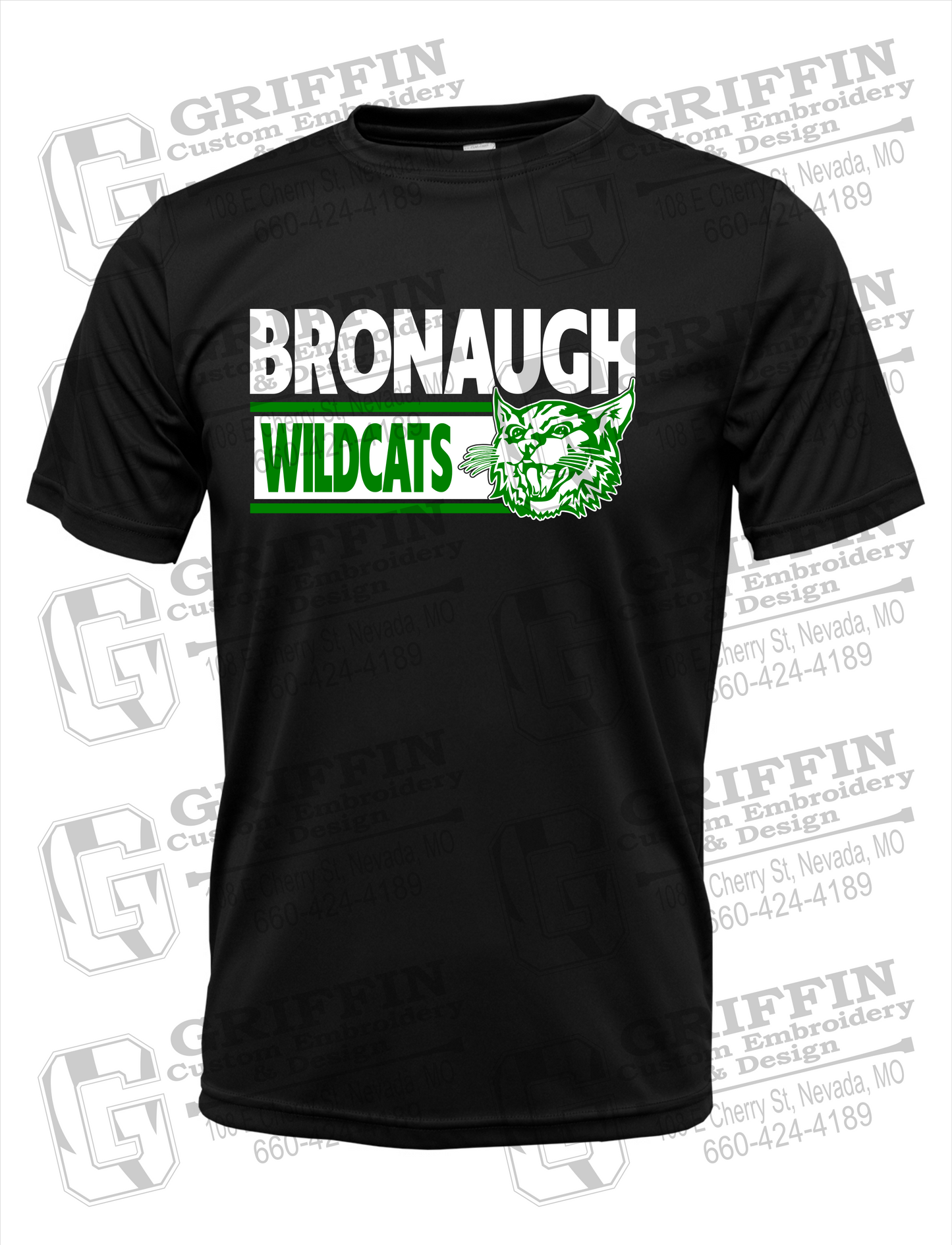 Dry-Fit Short Sleeve T-Shirt - Bronaugh Wildcats 24-B