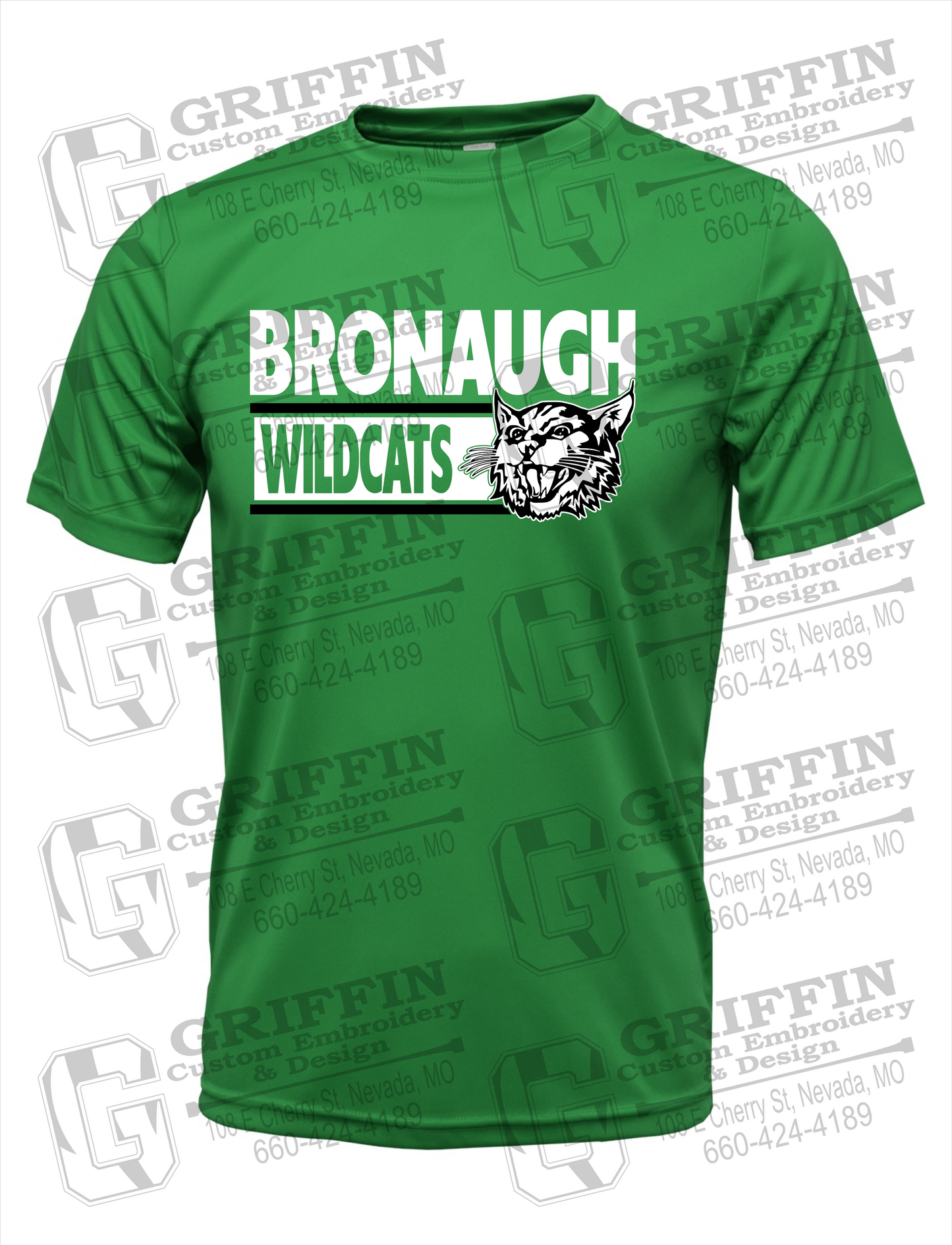 Dry-Fit Short Sleeve T-Shirt - Bronaugh Wildcats 24-B