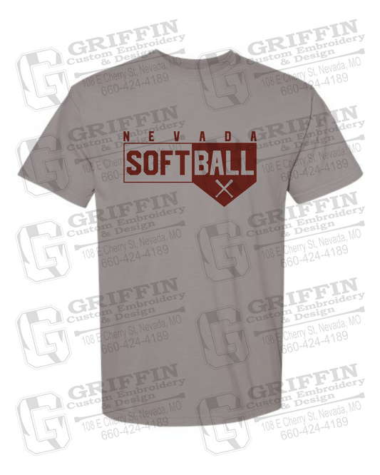 Comfort Colors Short Sleeve T-Shirt - Softball - Nevada Tigers 24-B
