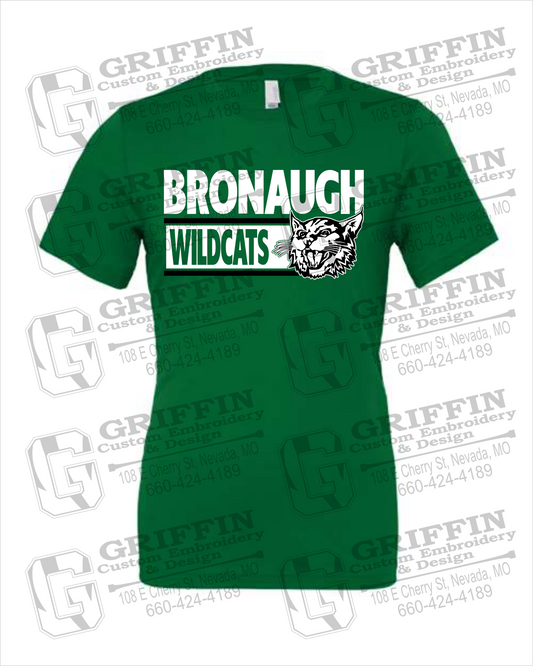 Cotton Short Sleeve T-Shirt - Bronaugh Wildcats 24-B